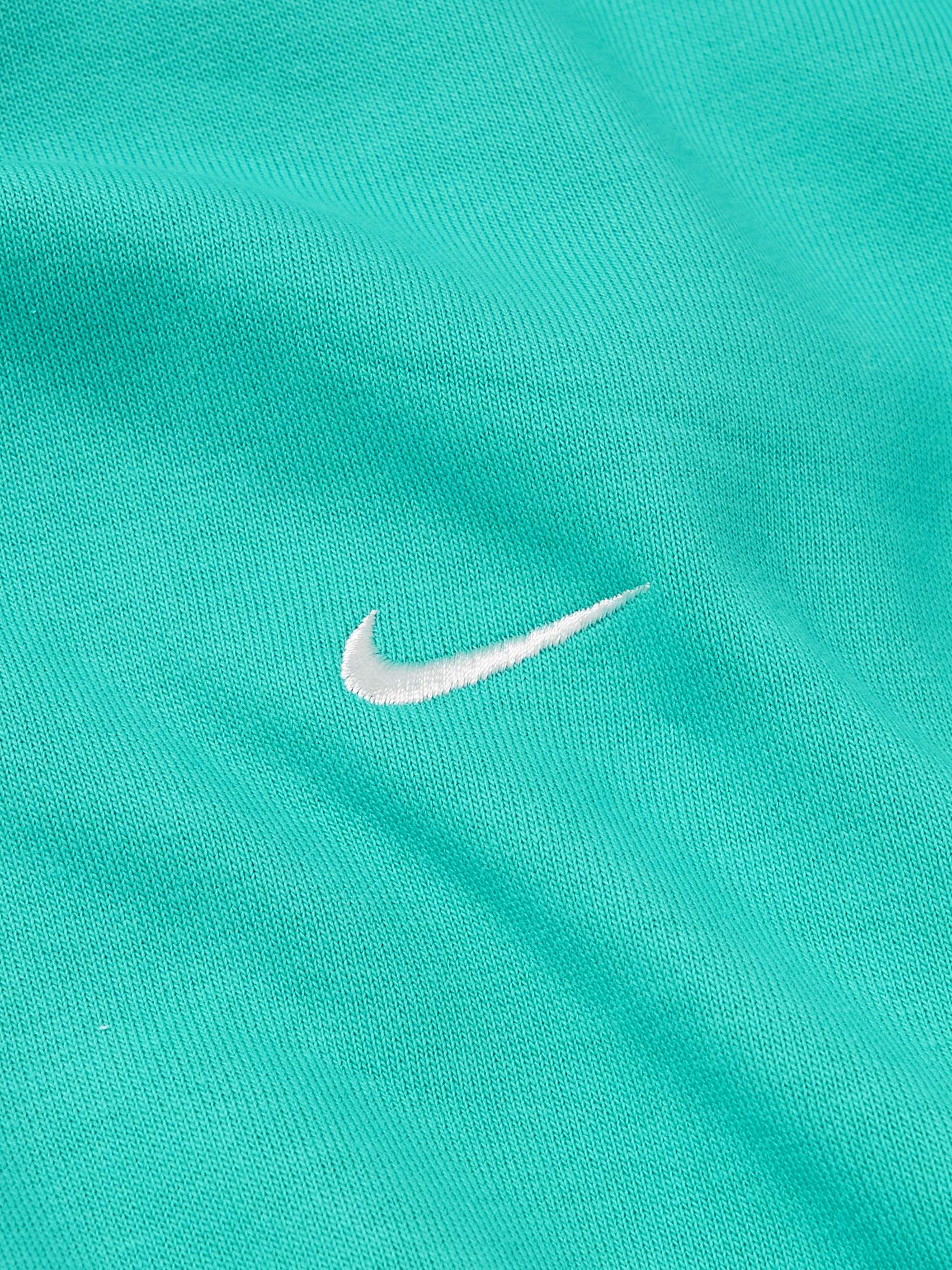 NIKE Solo Swoosh Logo-Embroidered Cotton-Blend Jersey Hoodie for Men ...