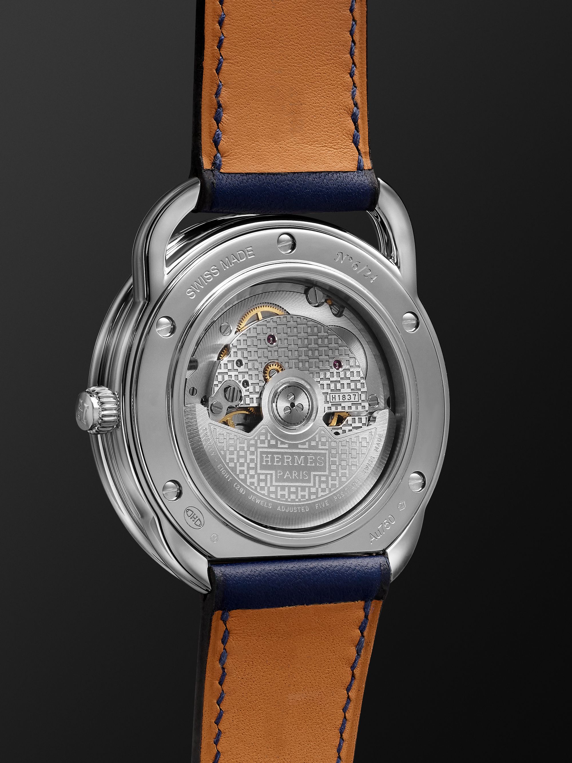 HERMÈS TIMEPIECES Arceau Wild Singapore Limited Edition Automatic 41mm White Gold and Leather Watch, Ref. No. 403020WW00