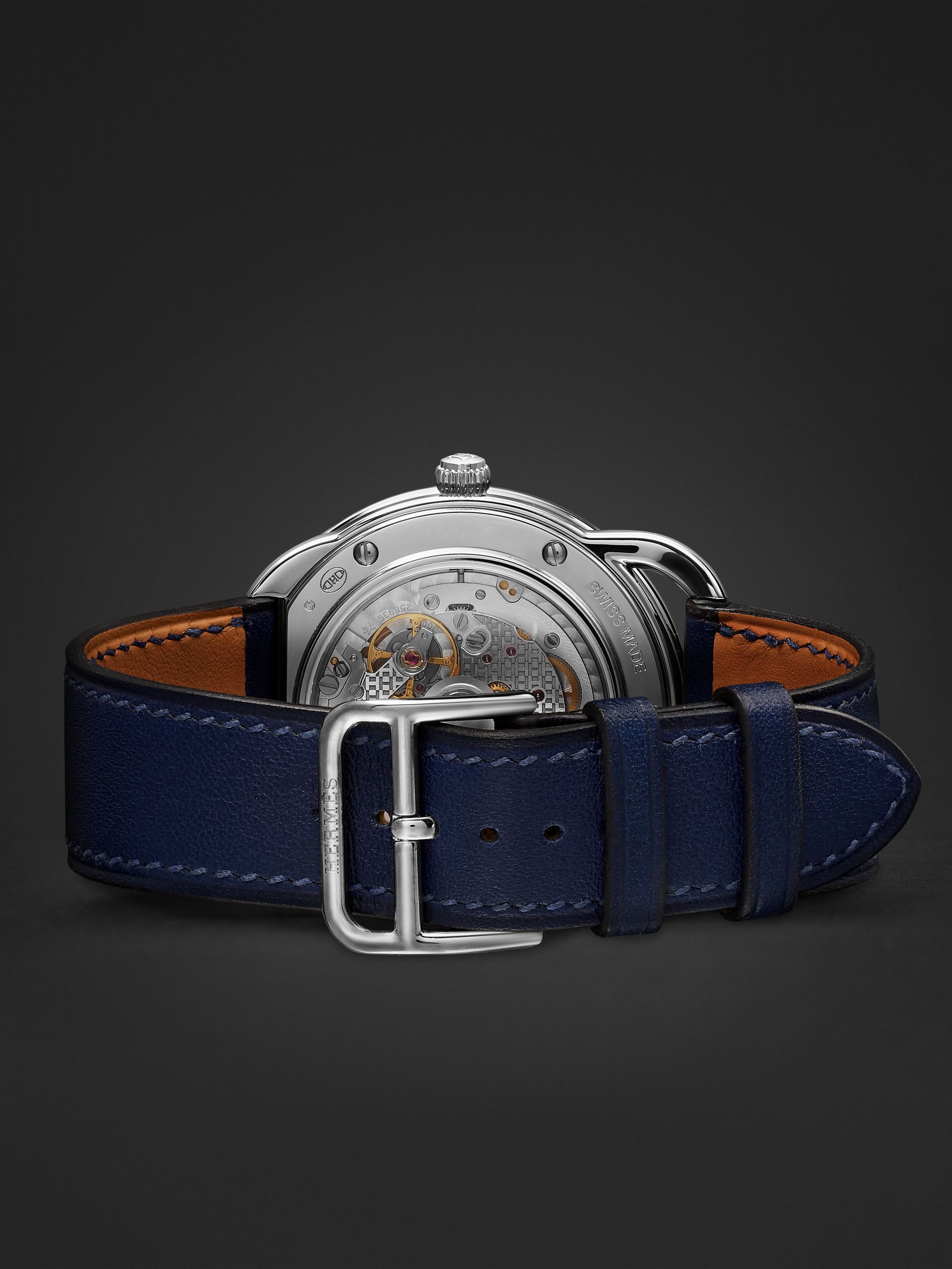 HERMÈS TIMEPIECES Arceau Wild Singapore Limited Edition Automatic 41mm White Gold and Leather Watch, Ref. No. 403020WW00