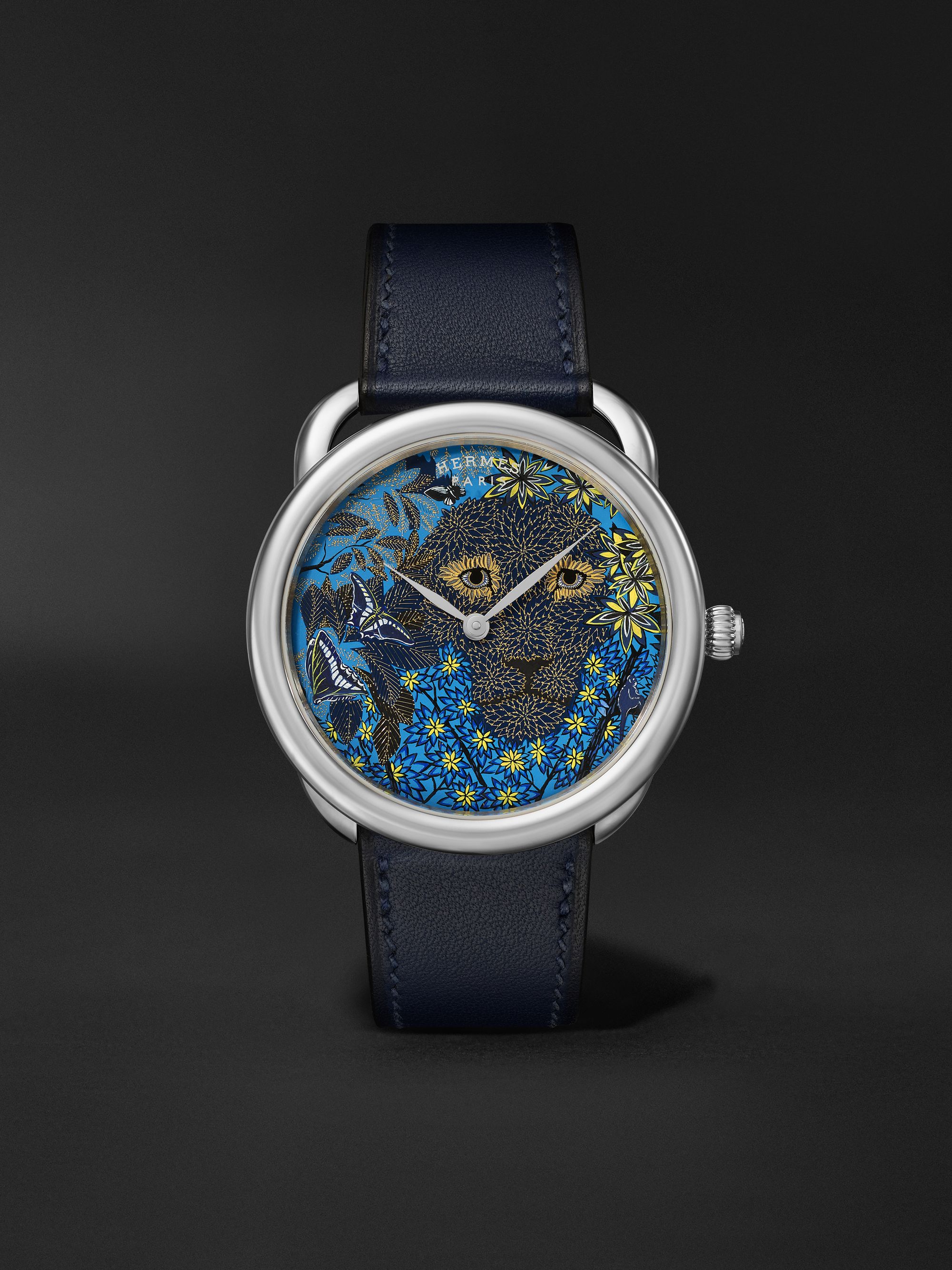 HERMÈS TIMEPIECES Arceau Wild Singapore Limited Edition Automatic 41mm White Gold and Leather Watch, Ref. No. 403020WW00
