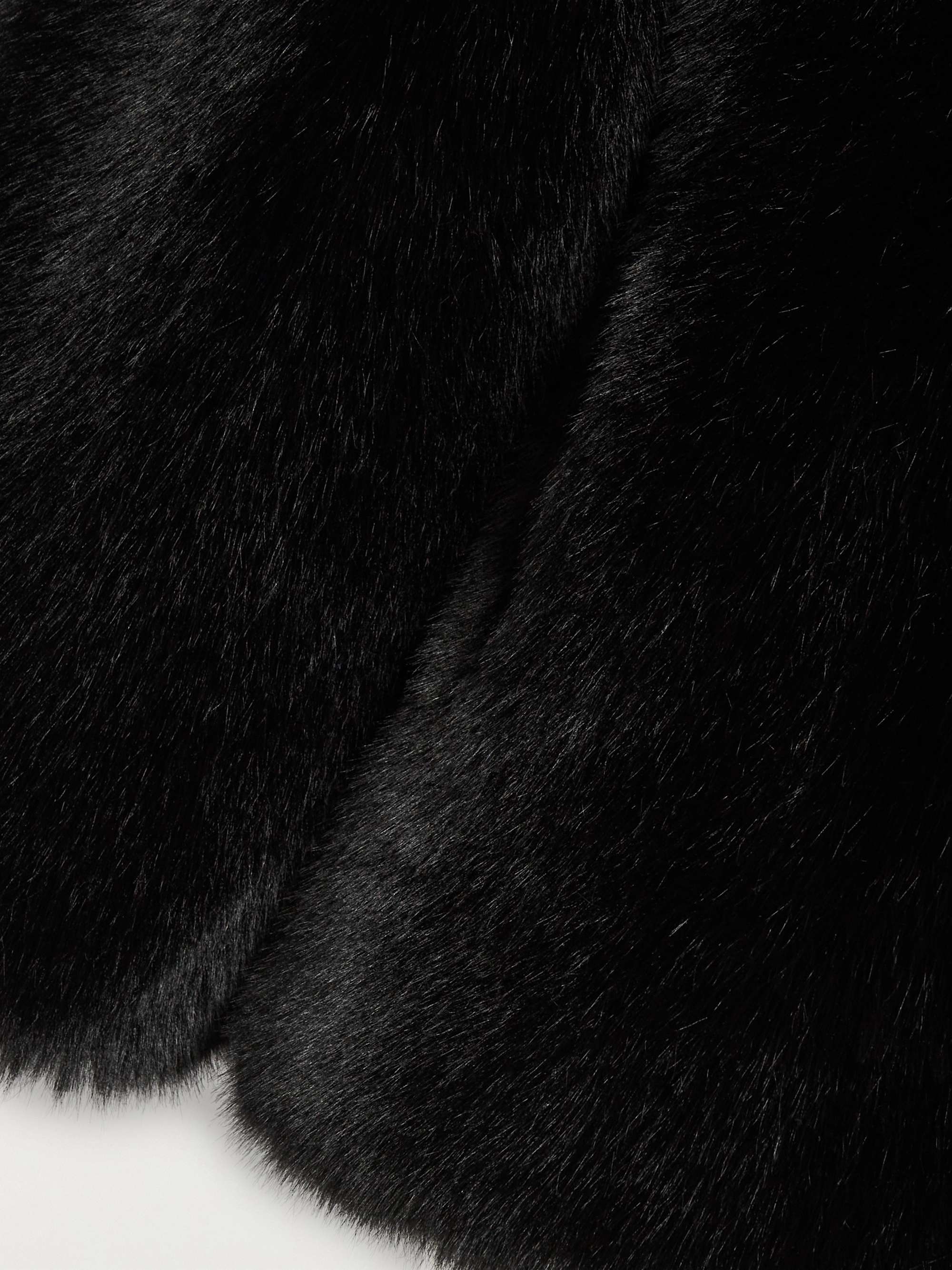 SAINT LAURENT Faux Fur Coat