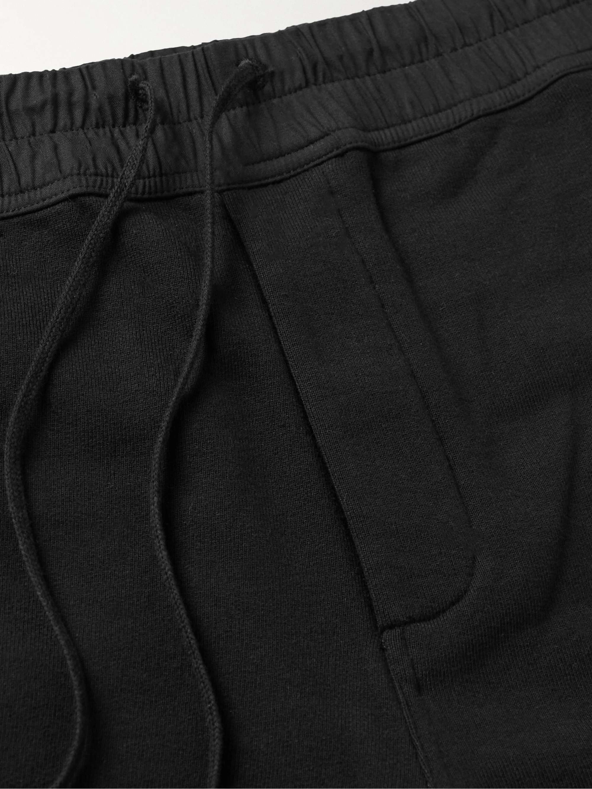 SAINT LAURENT Straight-Leg Cotton-Jersey Drawstring Bermuda Shorts