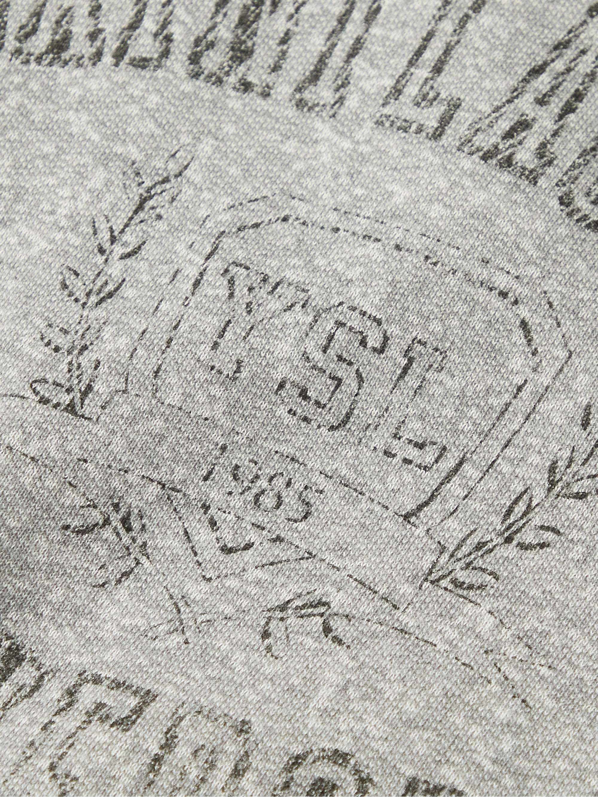 SAINT LAURENT Distressed Cotton-Jersey Hoodie