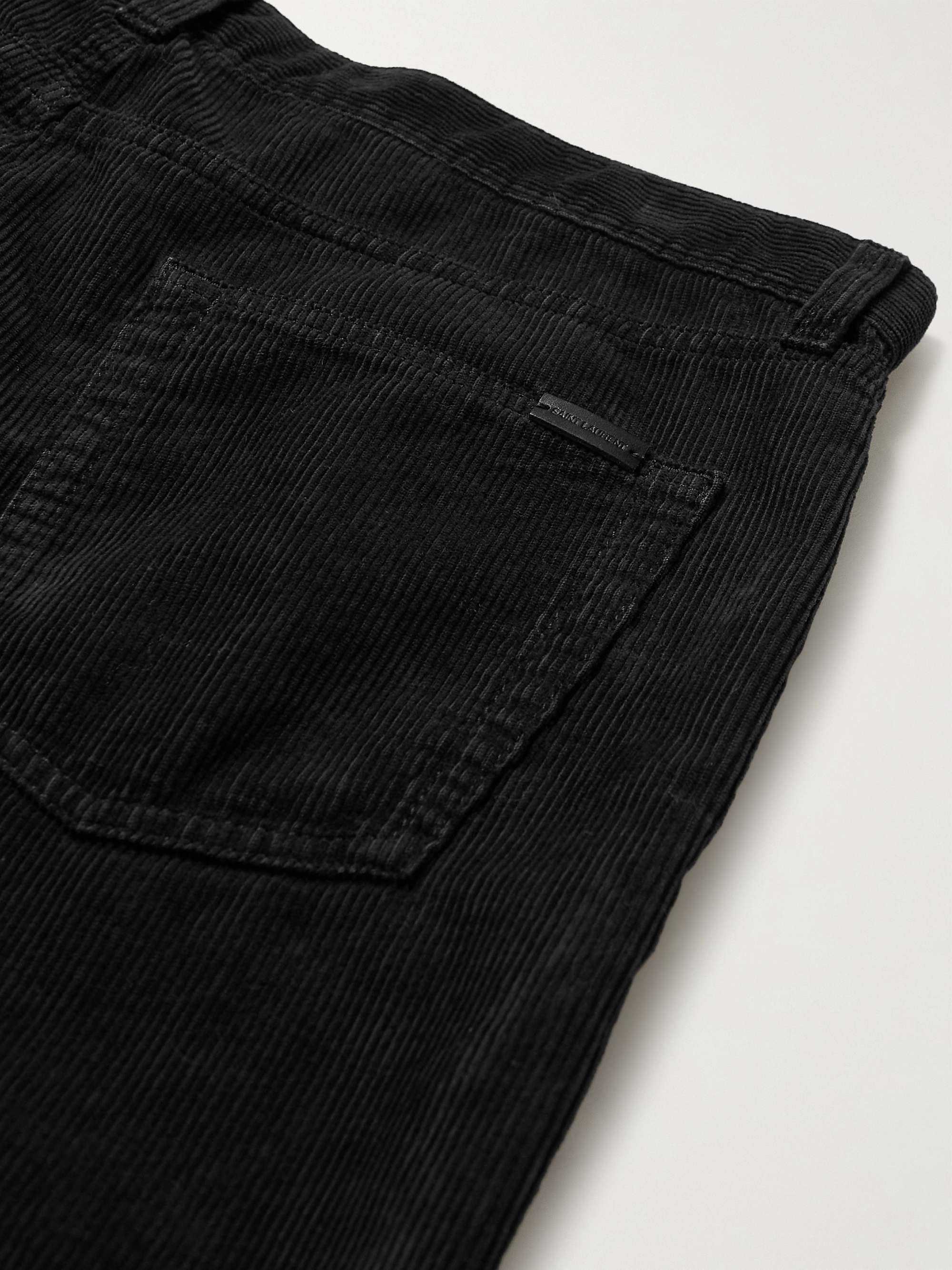 SAINT LAURENT Slim-Fit Cotton-Corduroy Trousers