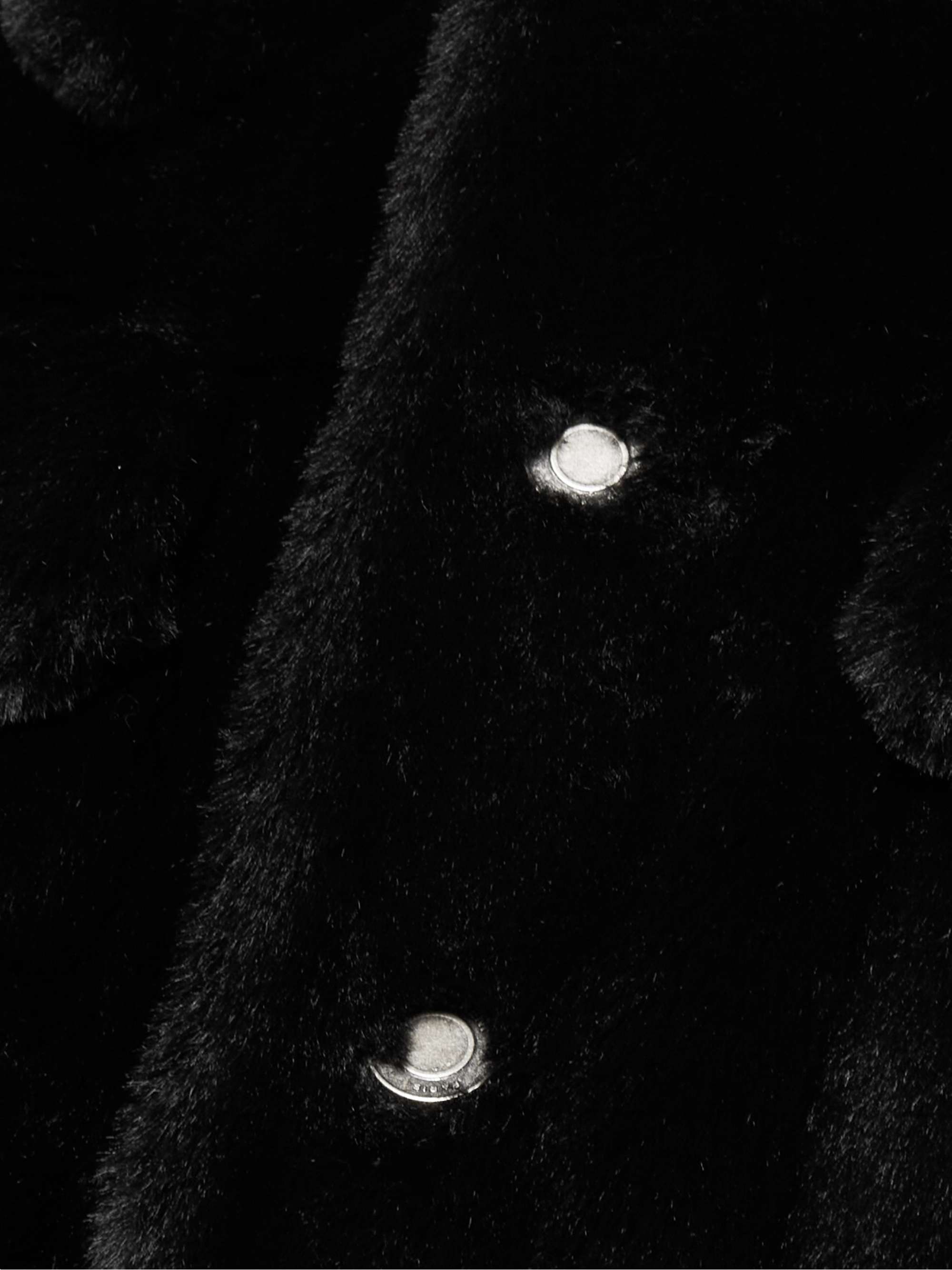 SAINT LAURENT Faux Fur Jacket