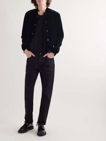 Jacket Outfit Ysl Teddy Bomber Jacket Saint Laurent Black Velvet