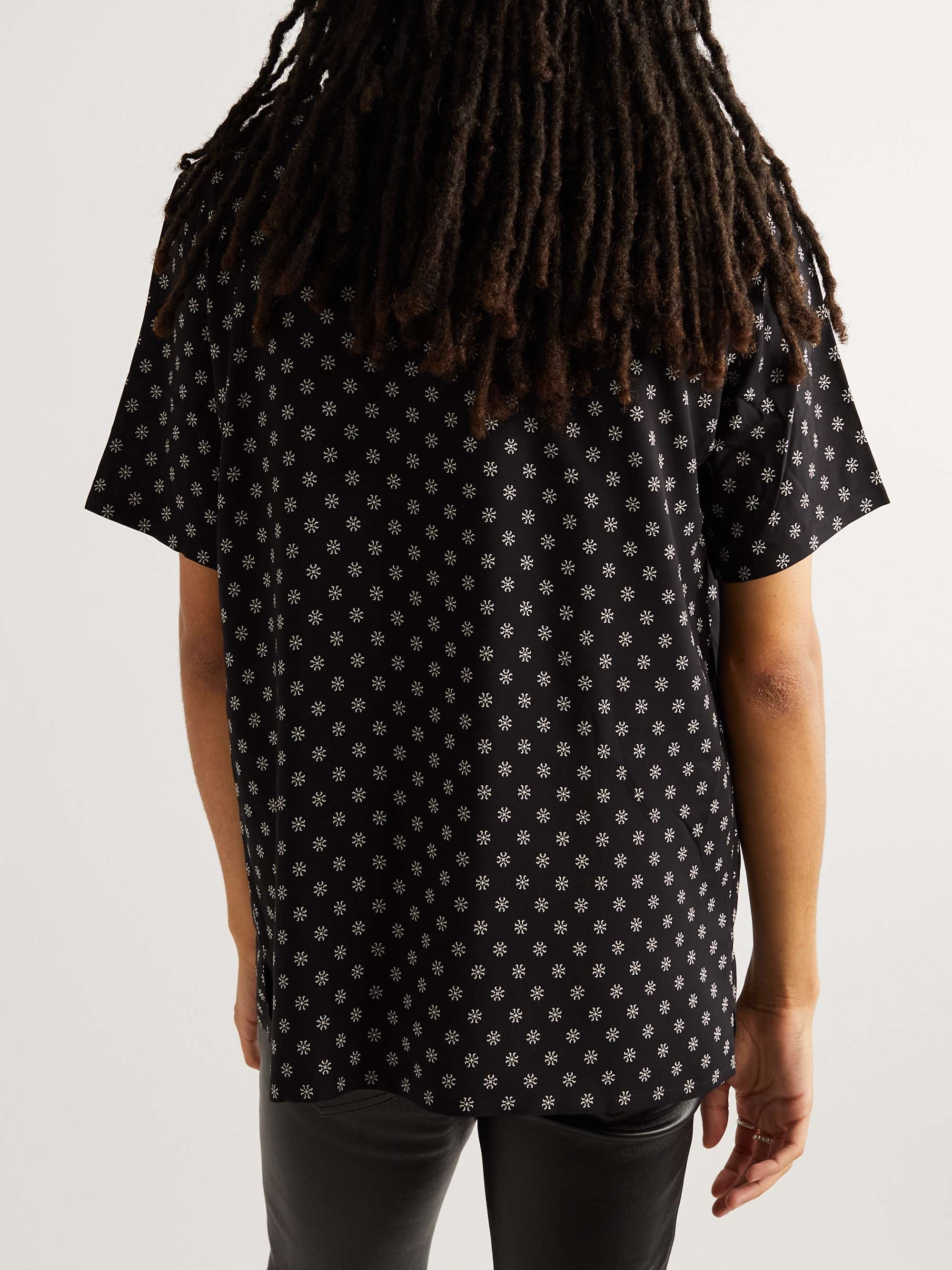 SAINT LAURENT Printed Voile Shirt