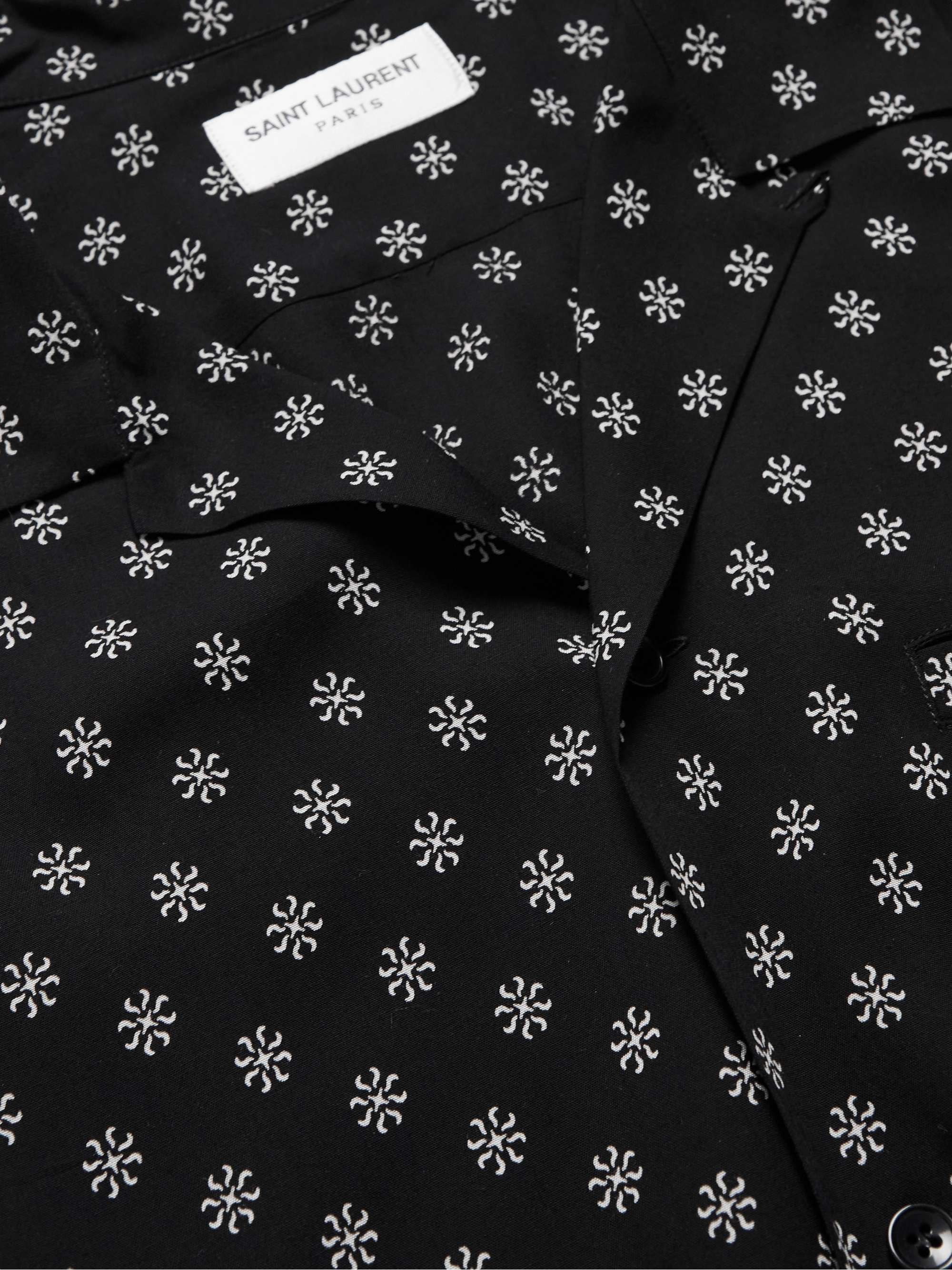 SAINT LAURENT Printed Voile Shirt