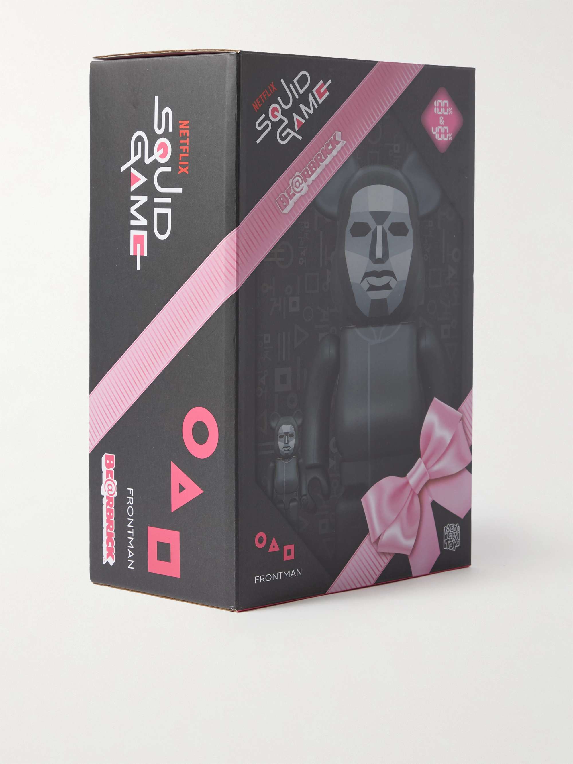 BE@RBRICK + Squid Game Front Man 100% + 400% Printed PVC Figurine Set