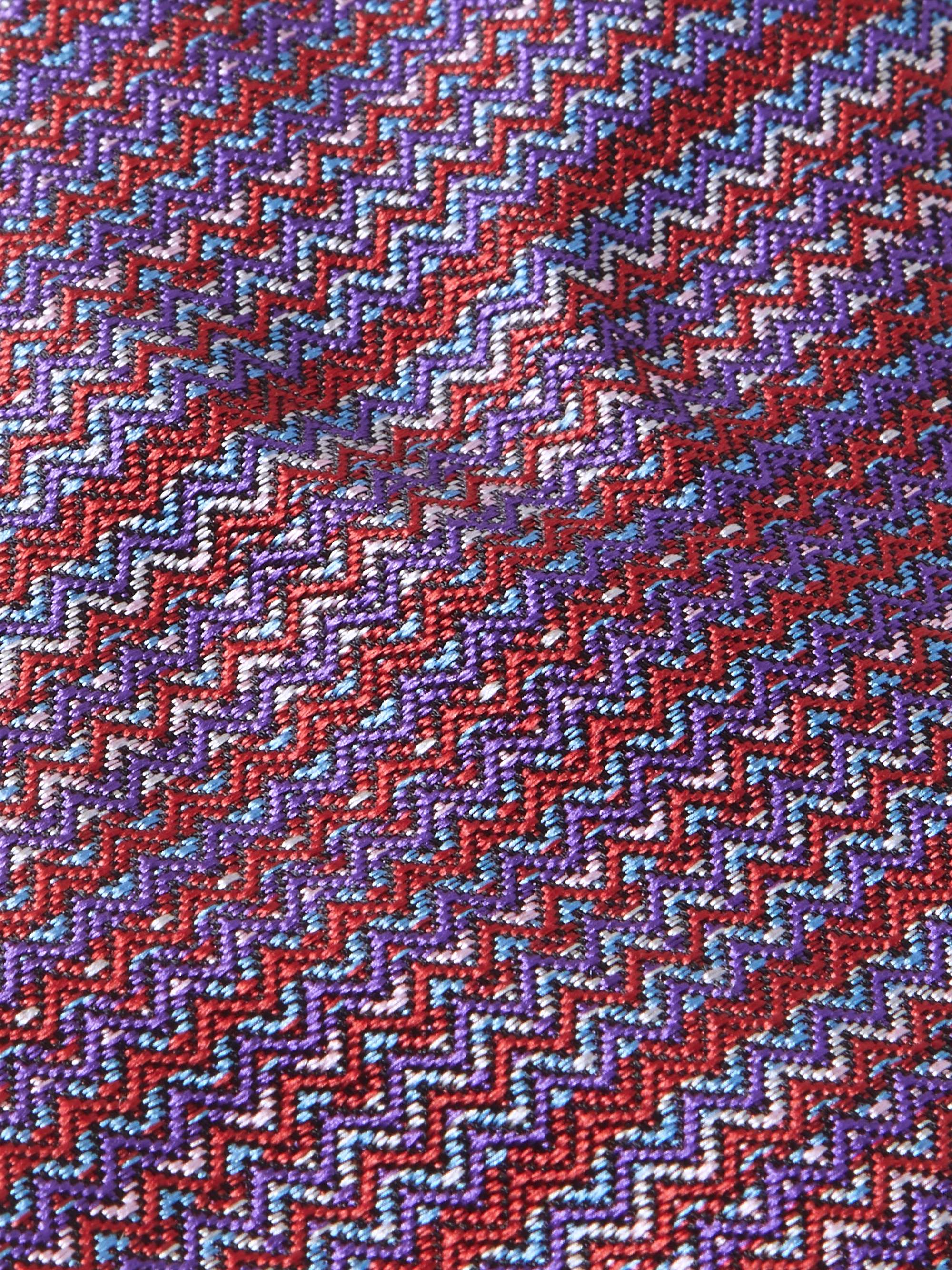 MISSONI Striped Silk-Jacquard Tie