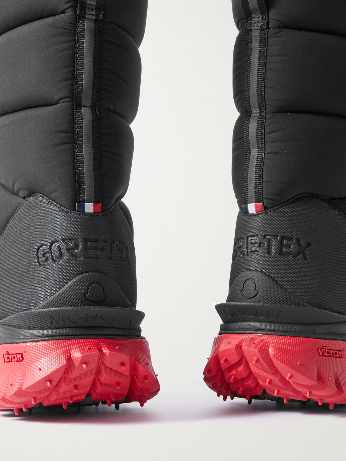 Shop Moncler Trailgrip Après Rubber-trimmed Quilted Nylon Snow Boots In Black