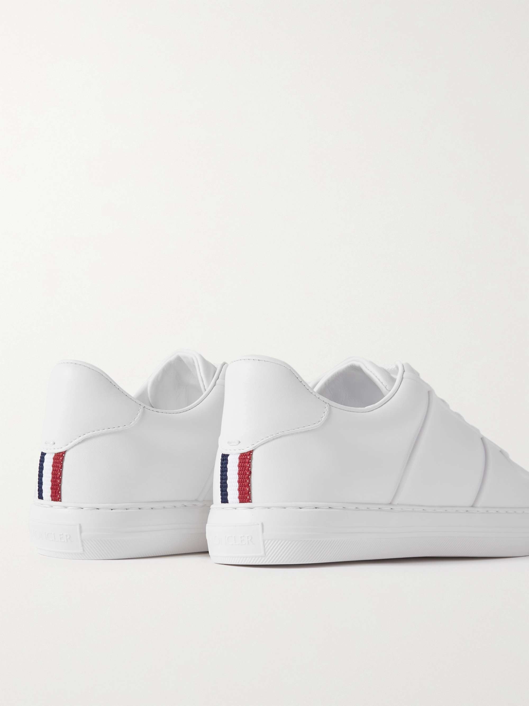 MONCLER Neue York Logo-Appliquéd Leather Sneakers