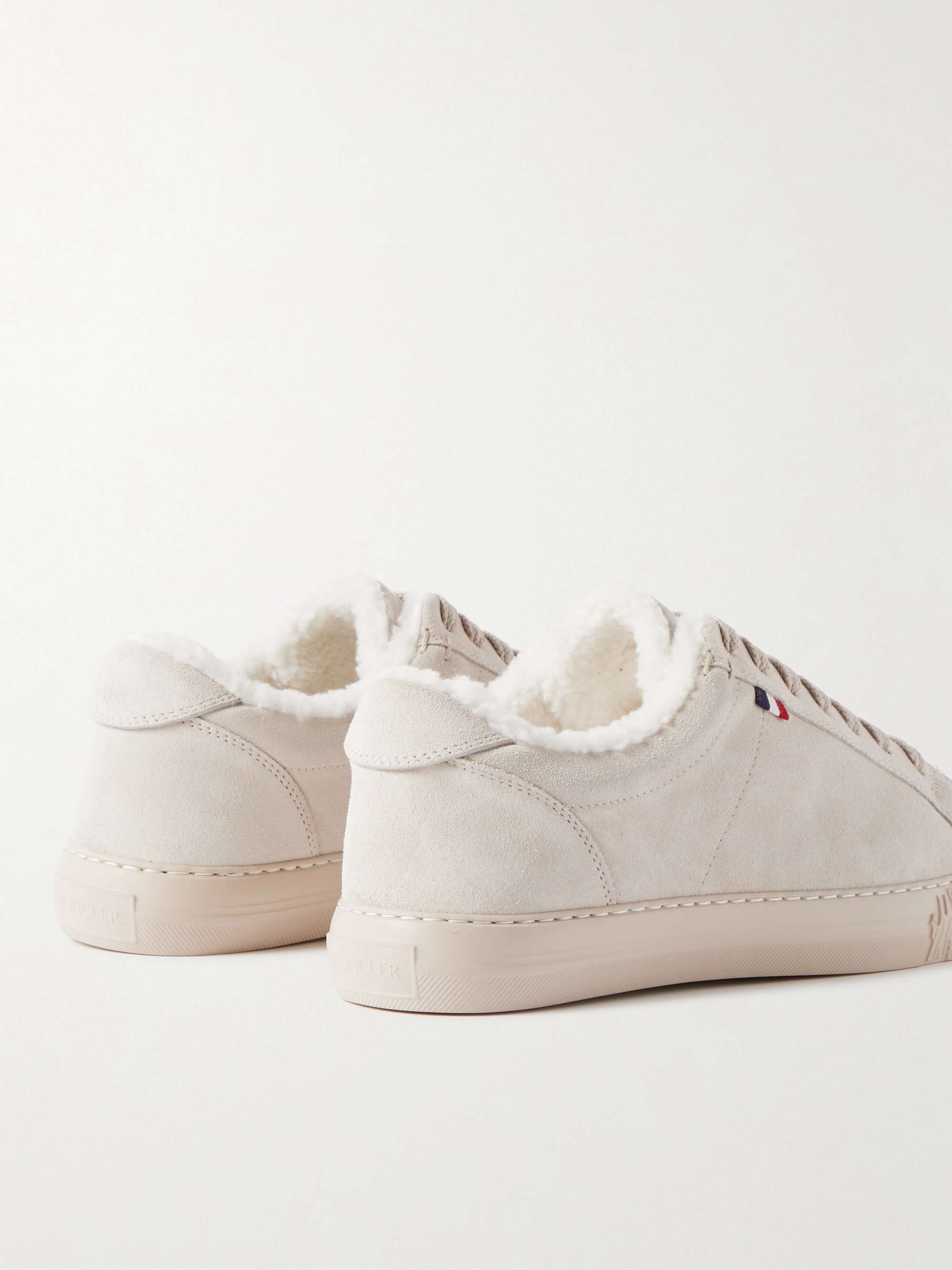 moncler new monaco suede sneakers