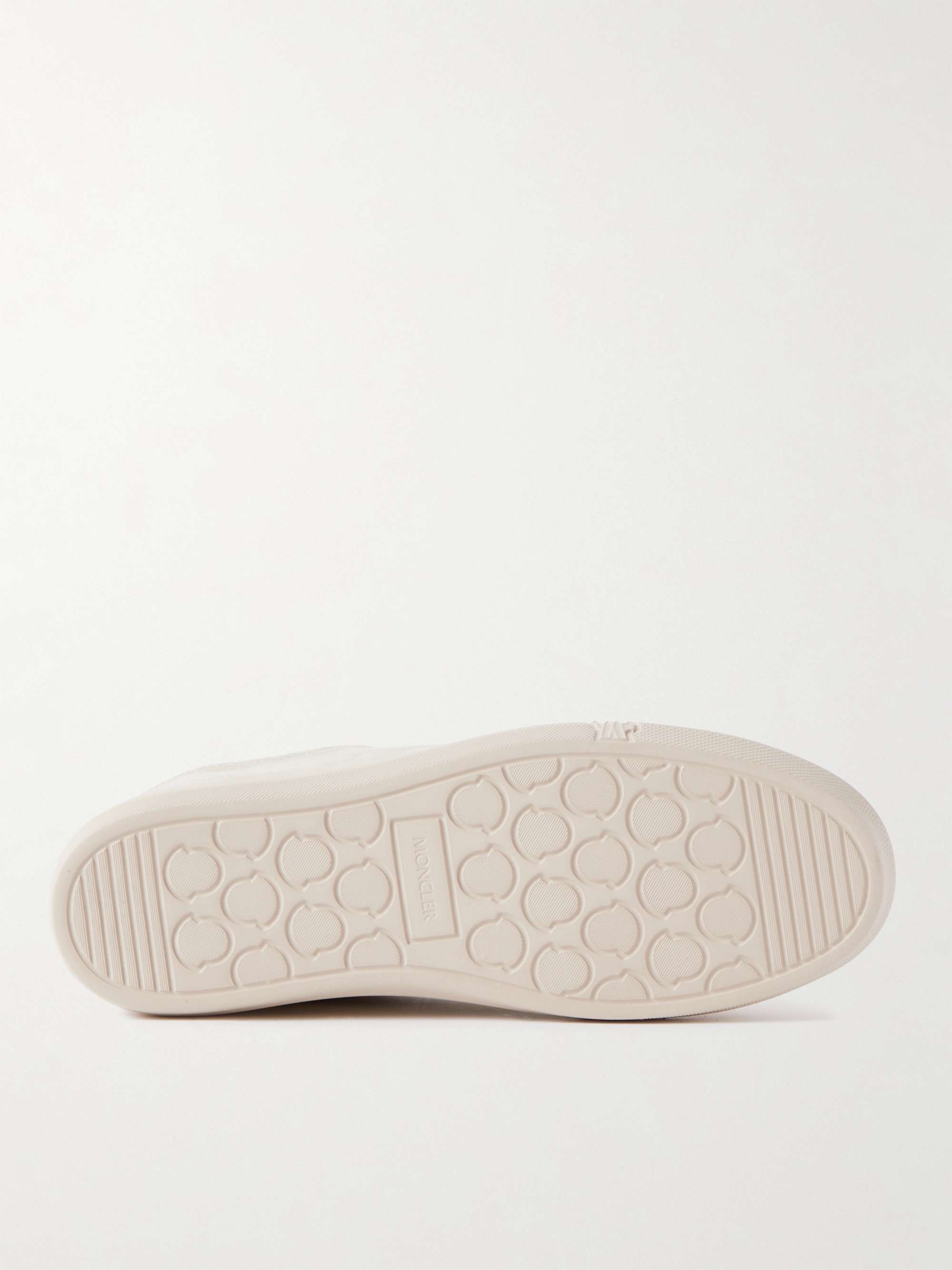 MONCLER New Monaco Shearling-Lined Suede Sneakers
