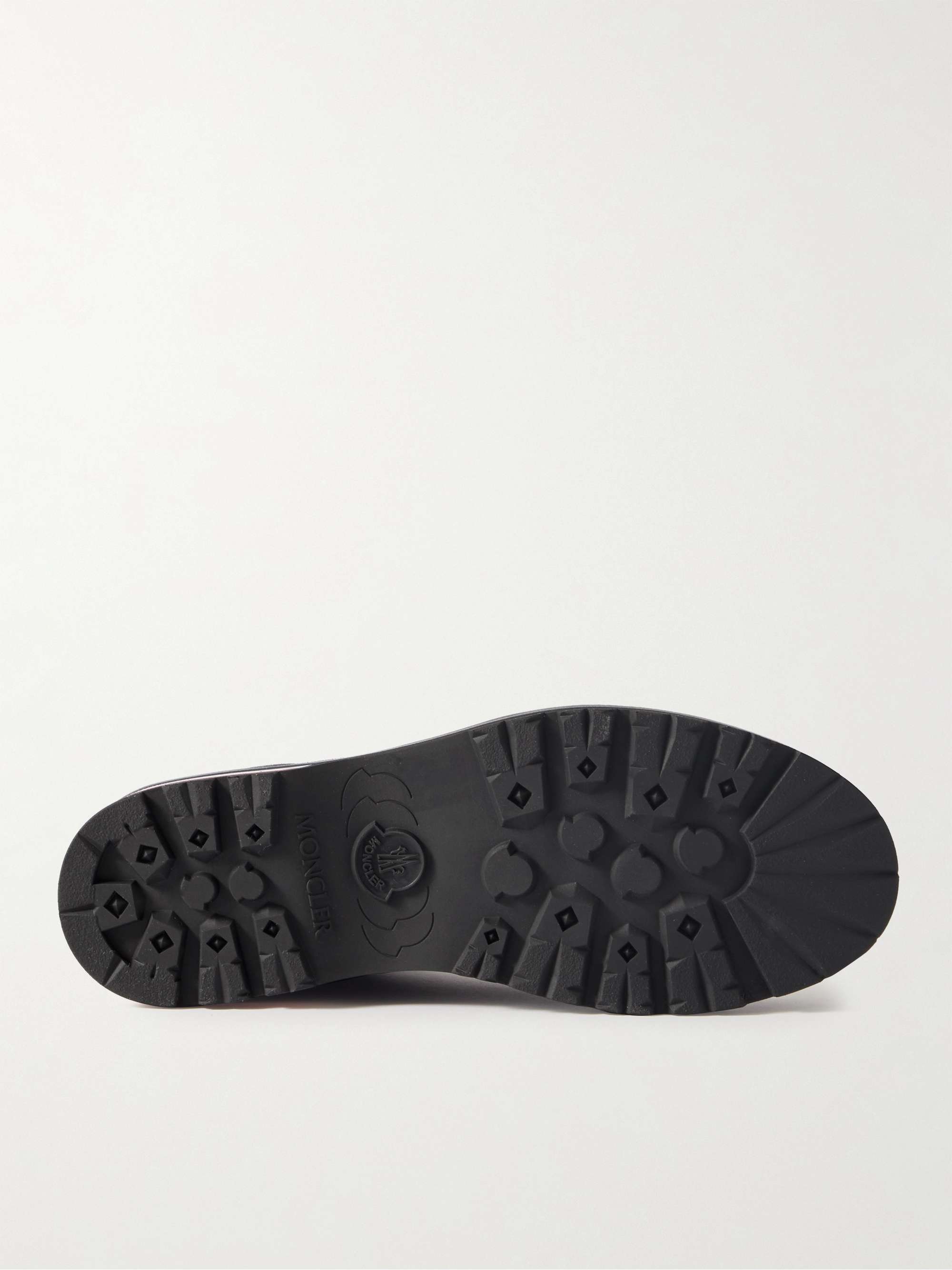 MONCLER Vancouver Canvas-Trimmed Suede Boots