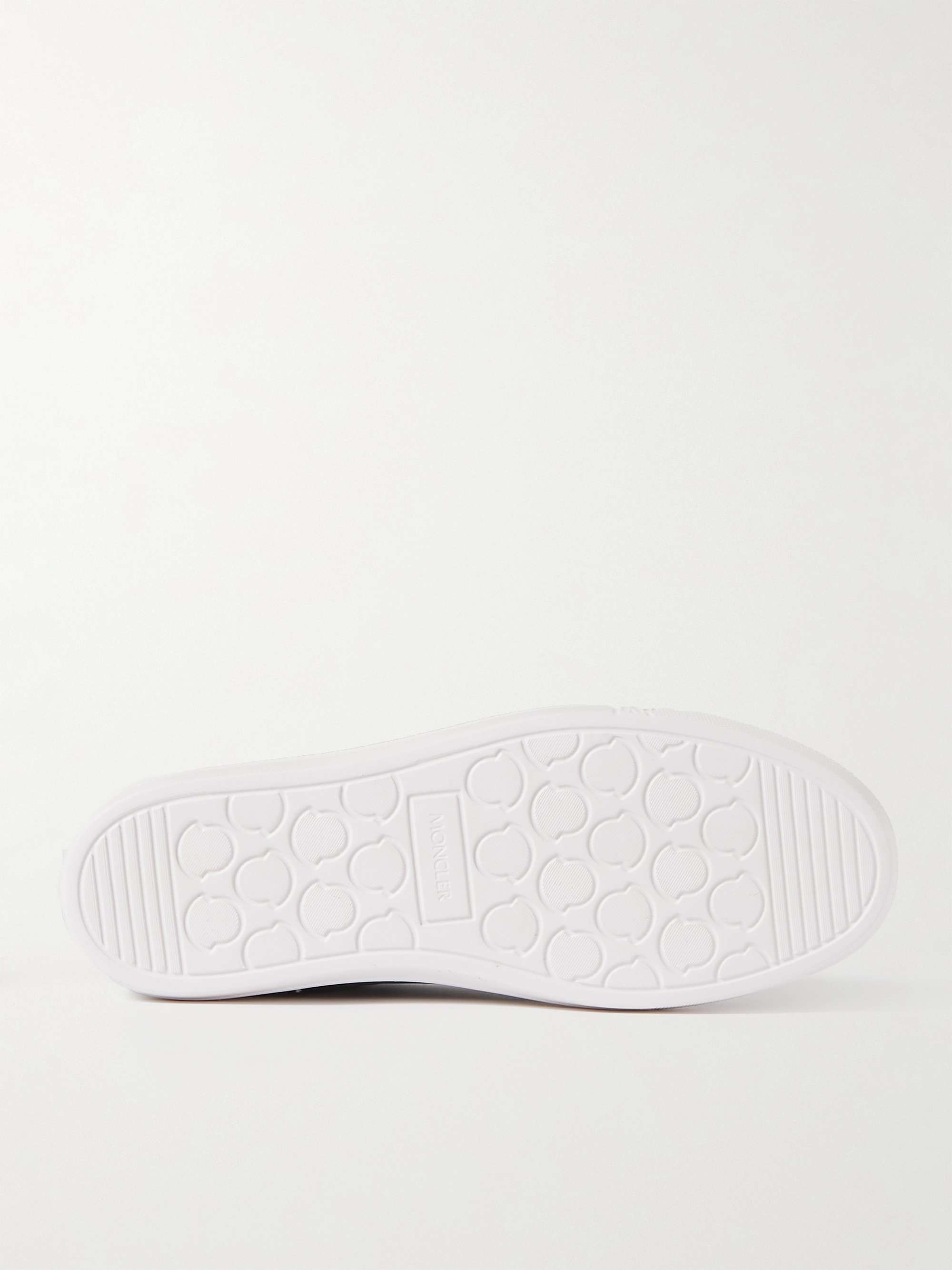 MONCLER Neue York Logo-Appliquéd Leather Sneakers