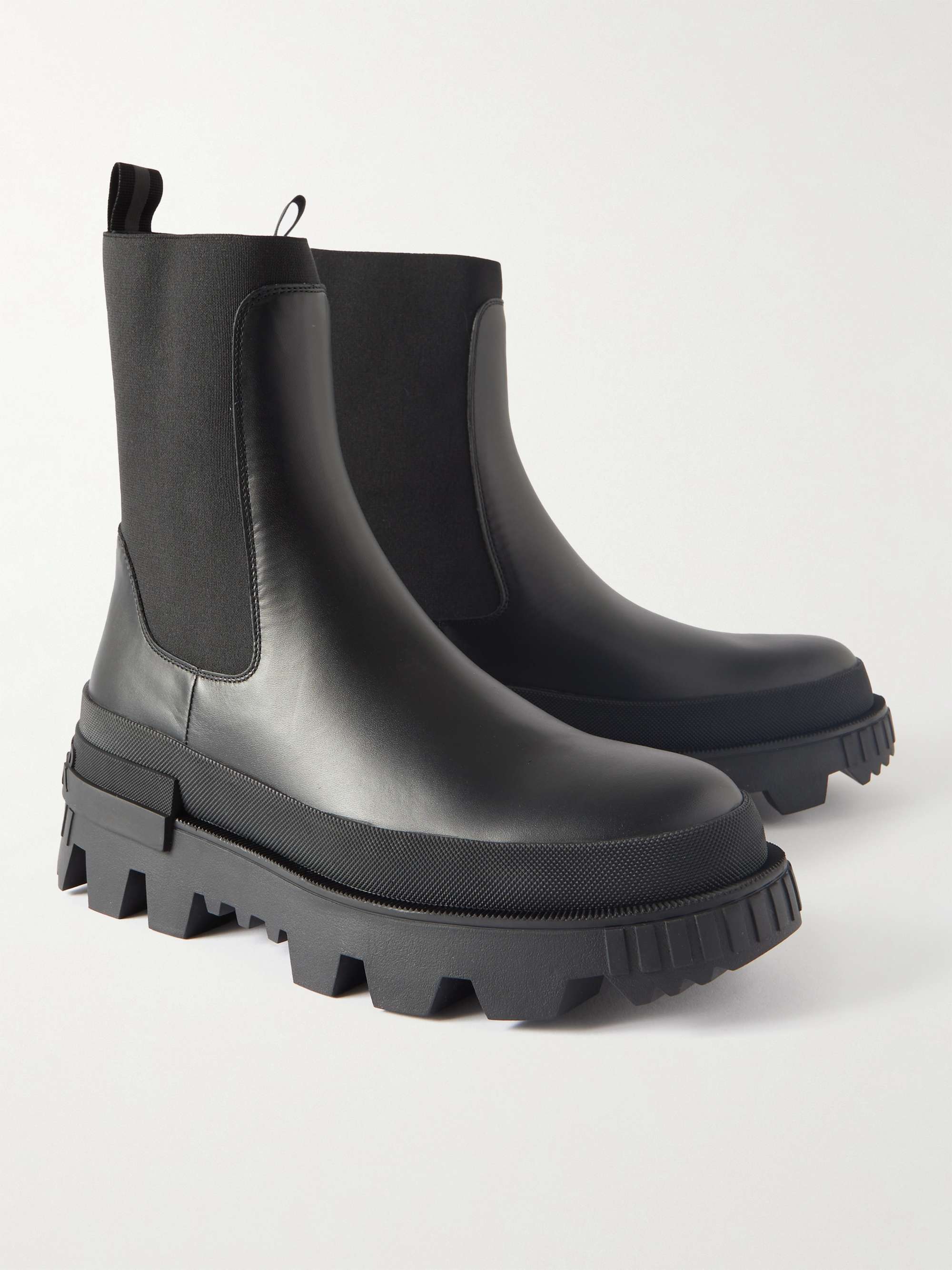 MONCLER Neue Leather Chelsea Boots