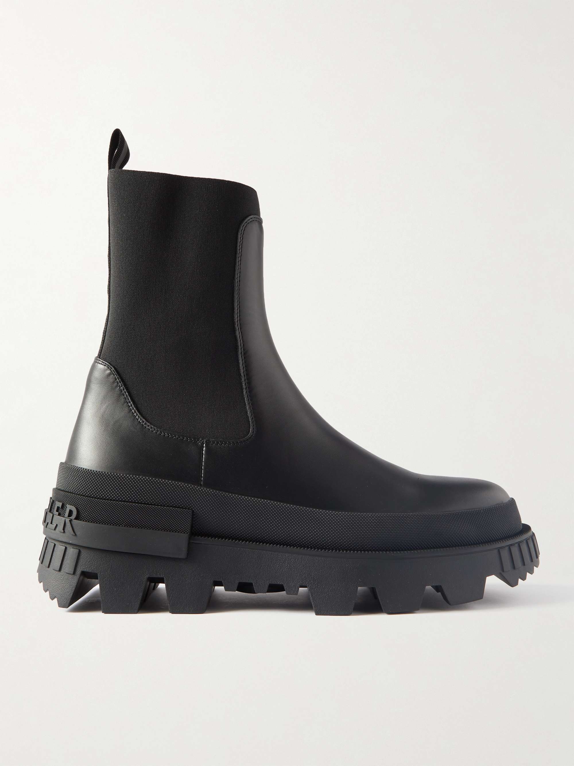 tabe Astrolabe Det er det heldige MONCLER Neue Leather Chelsea Boots for Men | MR PORTER