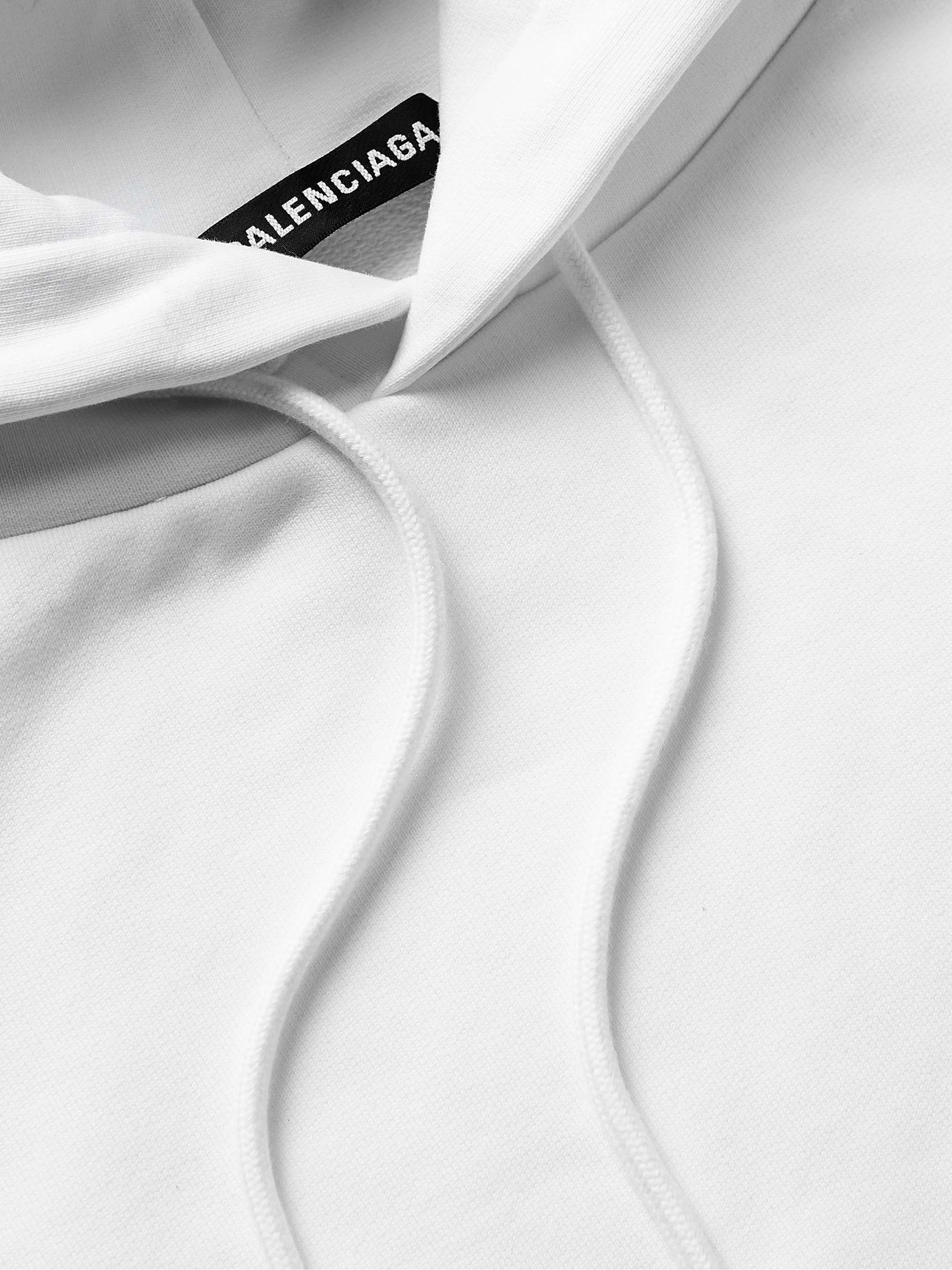 BALENCIAGA Logo-Print Cotton-Jersey Hoodie