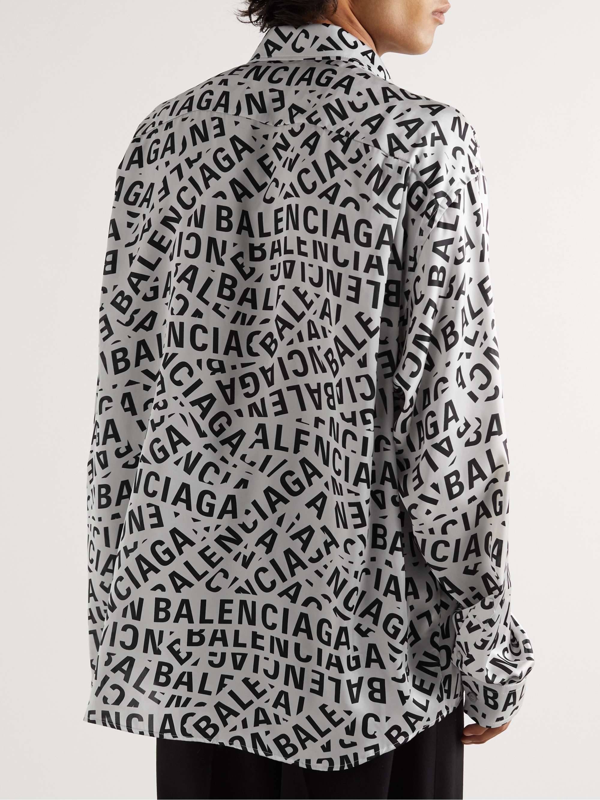 balenciaga button down t shirt