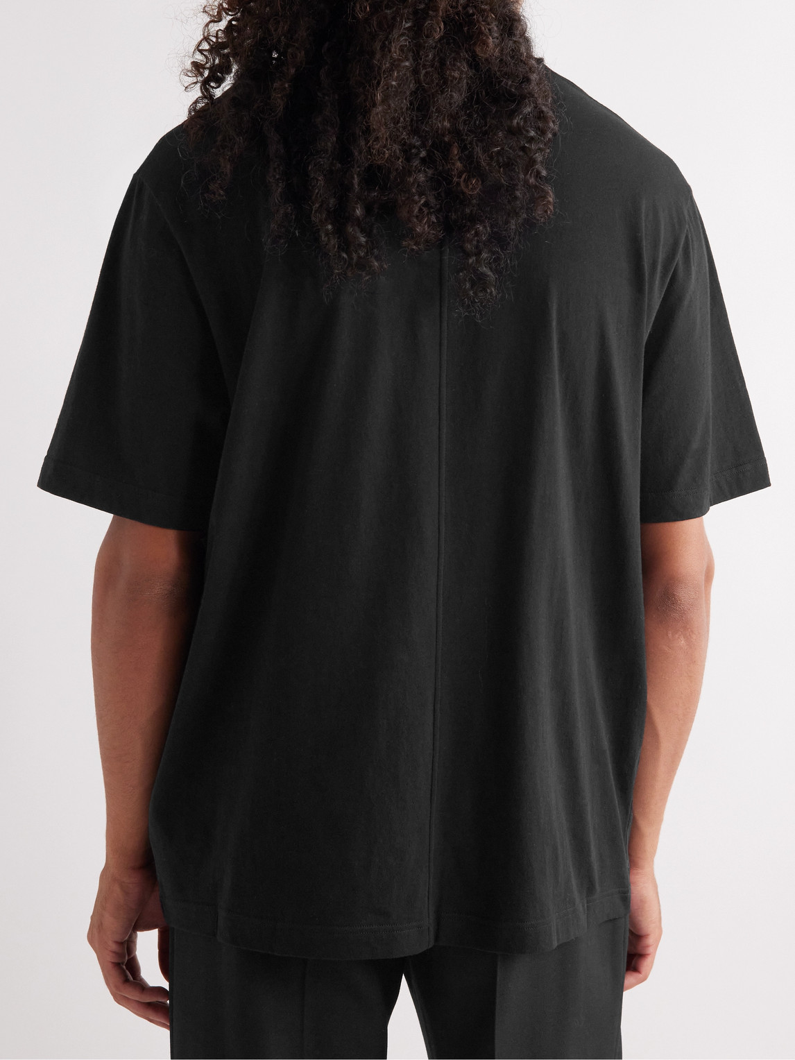 The Row 'supima Cotton Luke T-shirt In Black