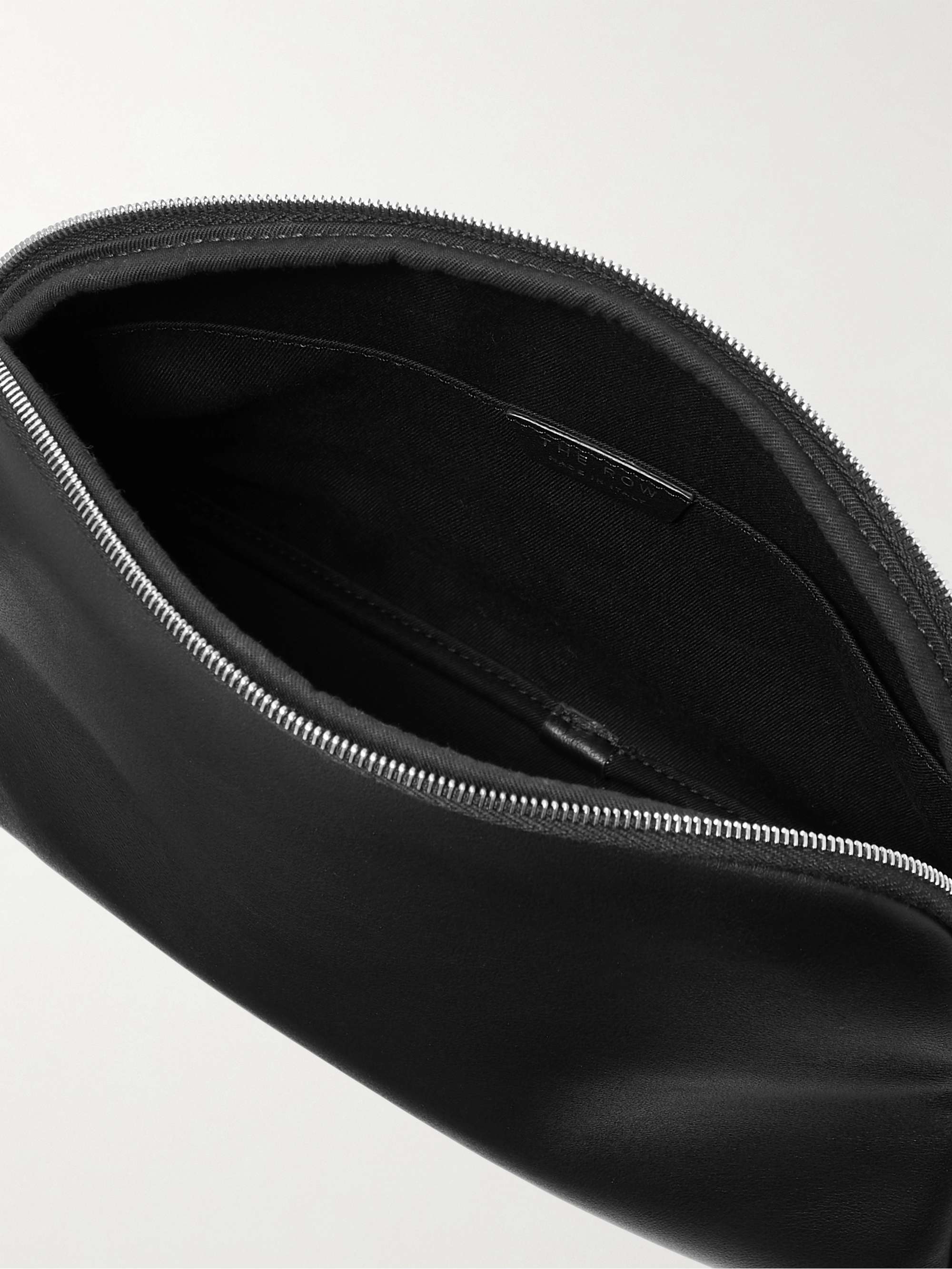 THE ROW Full-Grain Leather Wash Bag
