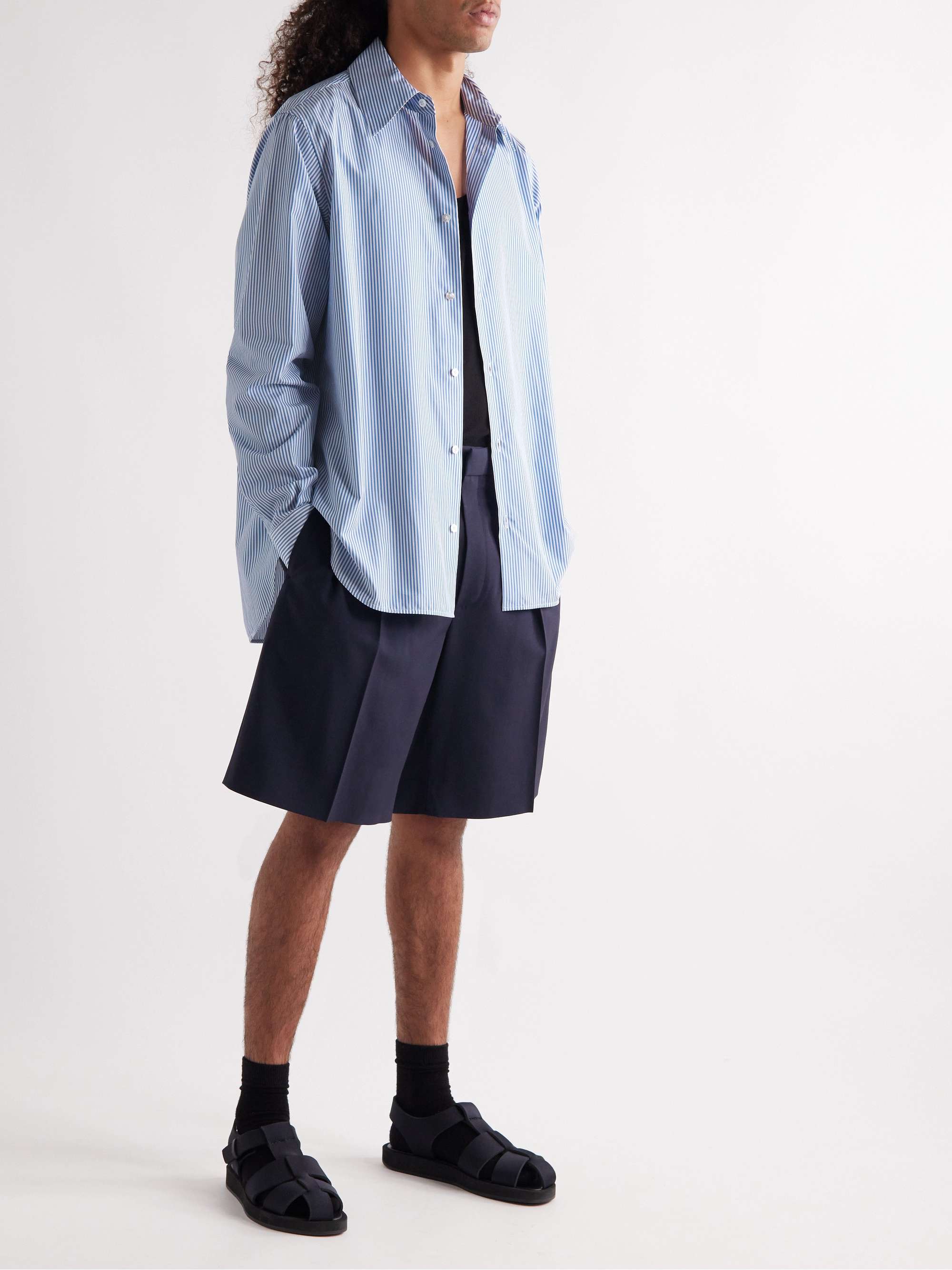 THE ROW Kroner Striped Cotton-Poplin Shirt for Men | MR PORTER