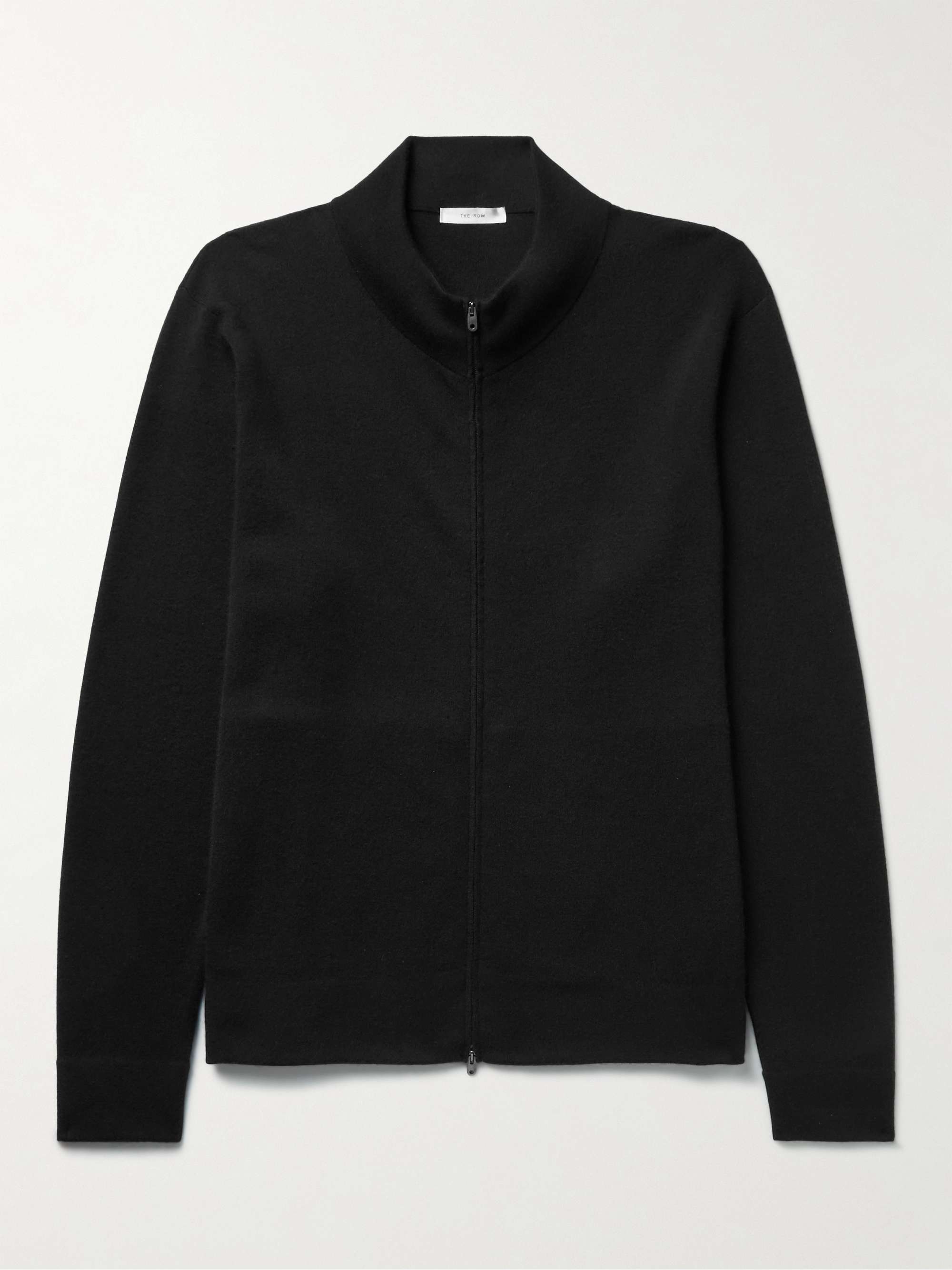 THE ROW Lomez Cashmere and Silk-Blend Zip-Up Sweater