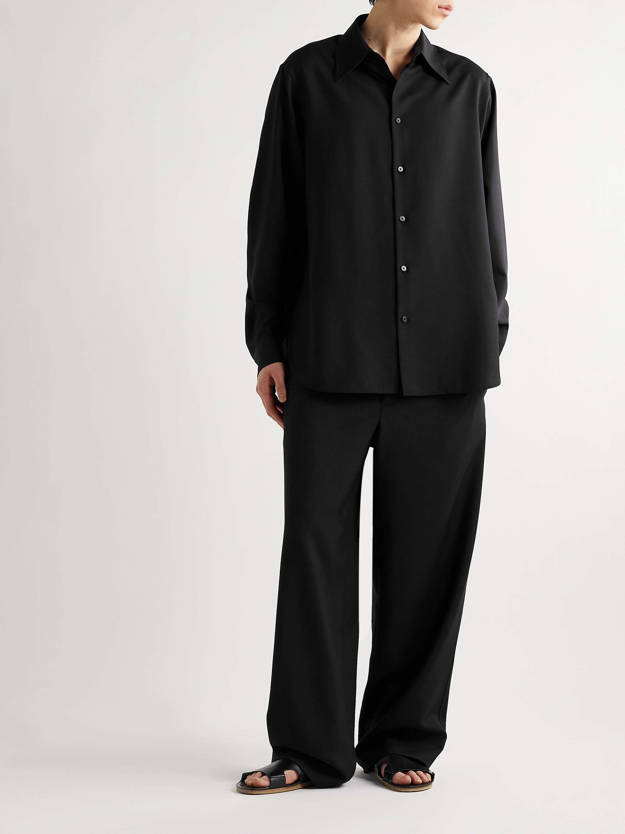Kroner Virgin Wool and Mohair-Blend Shirt