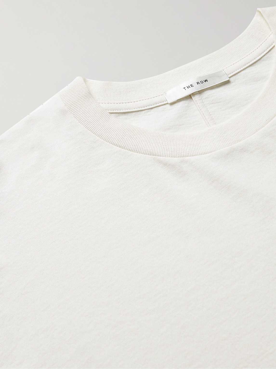 Shop The Row Errigal Cotton-jersey T-shirt In Neutrals