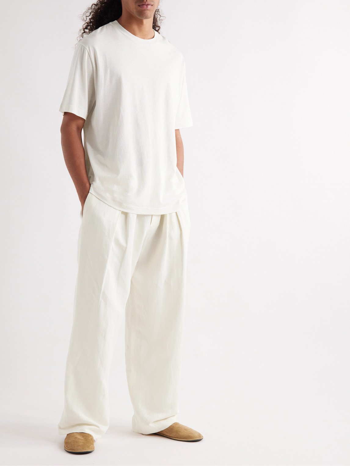 The Row Errigal Organic-cotton Jersey T-shirt In Neutrals