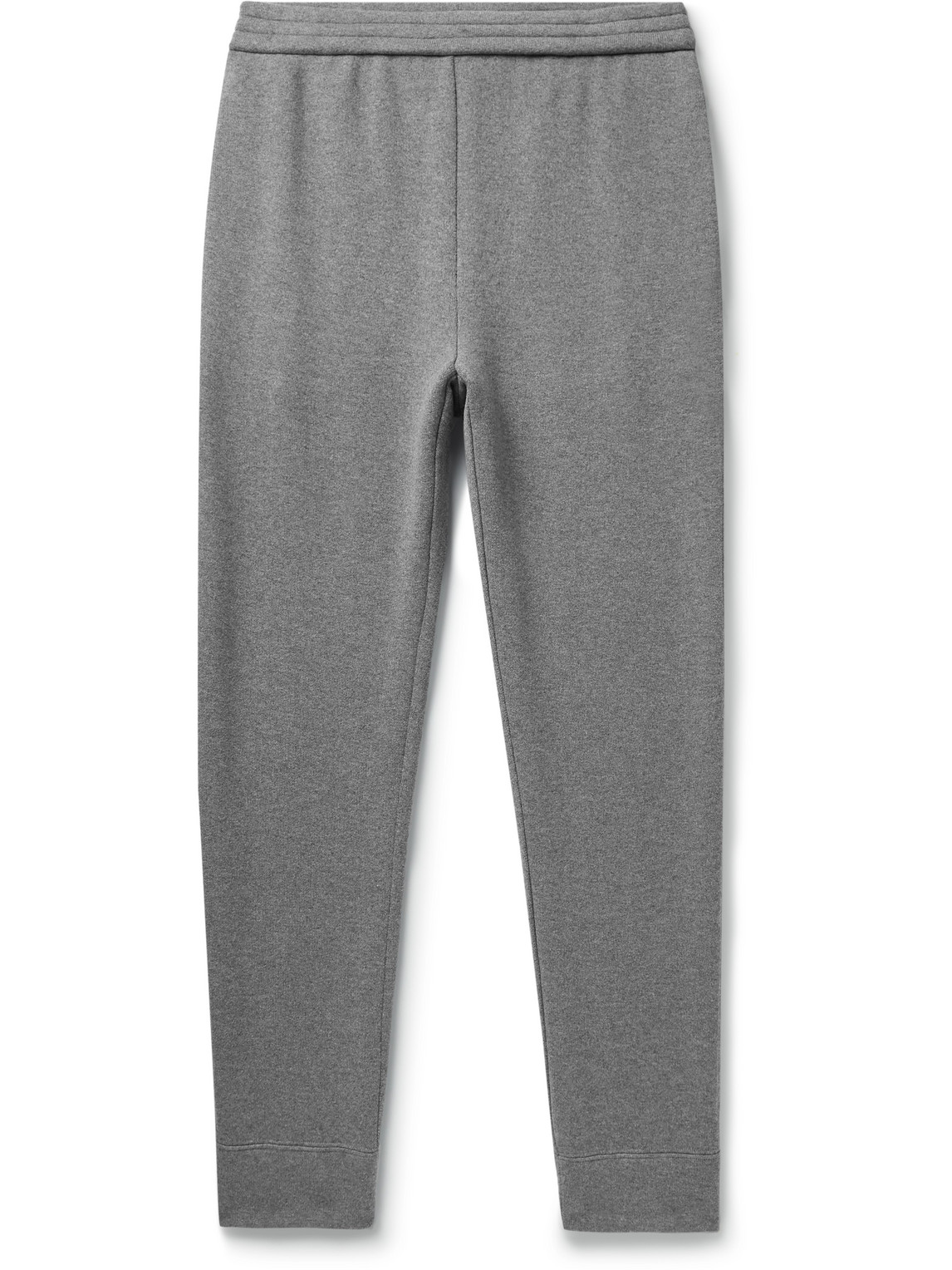 The Row Lusaka Tapered Virgin Wool Sweatpants In Gray