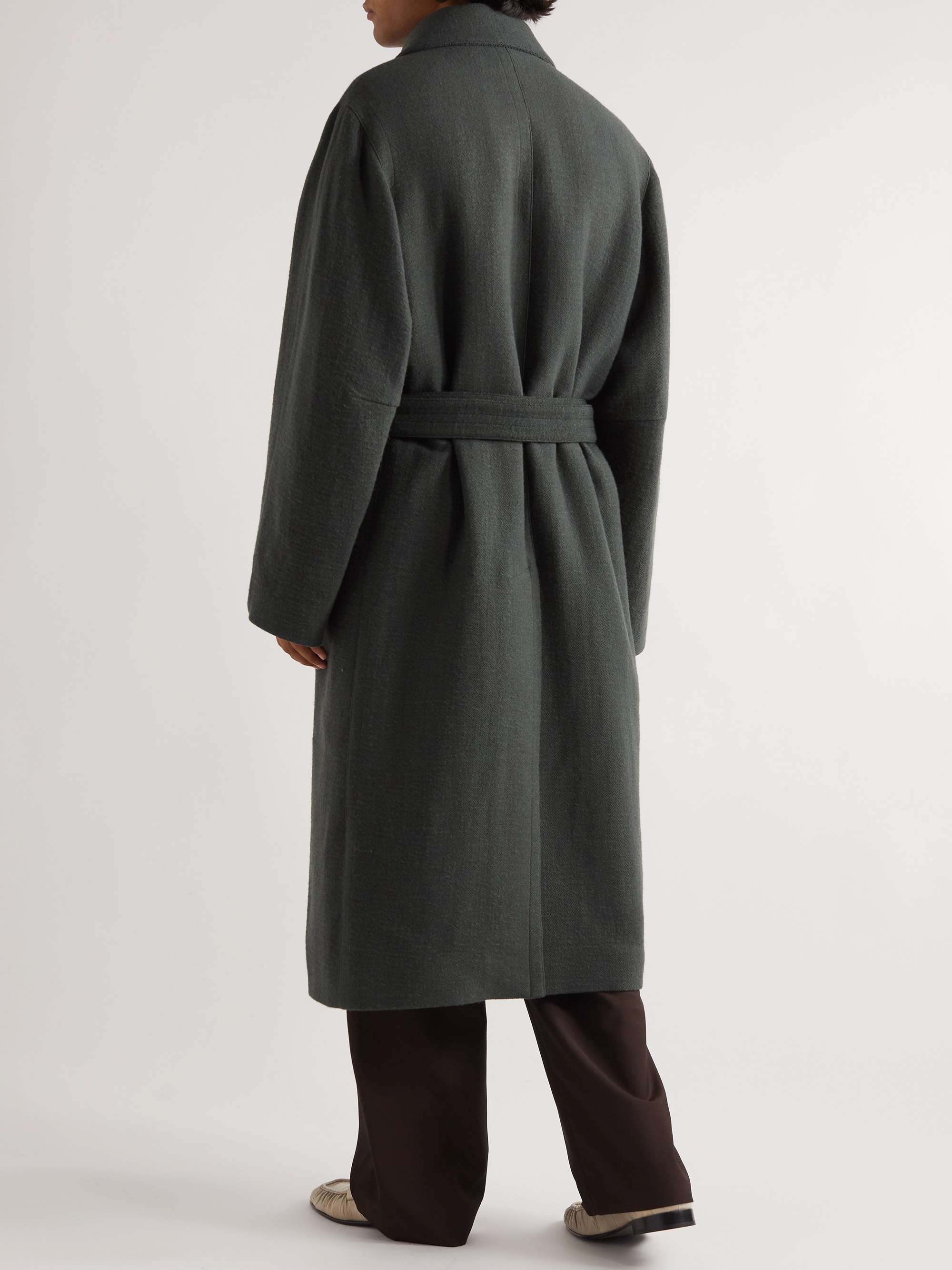 THE ROW Betzo Virgin Wool, Linen, Cotton and Silk-Blend Trench Coat
