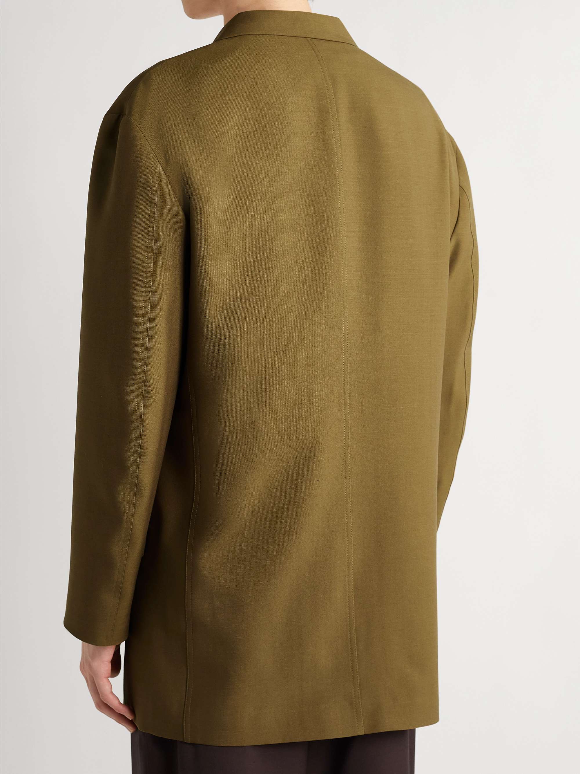 THE ROW Duvall Wool and Mohair-Blend Suit Jacket