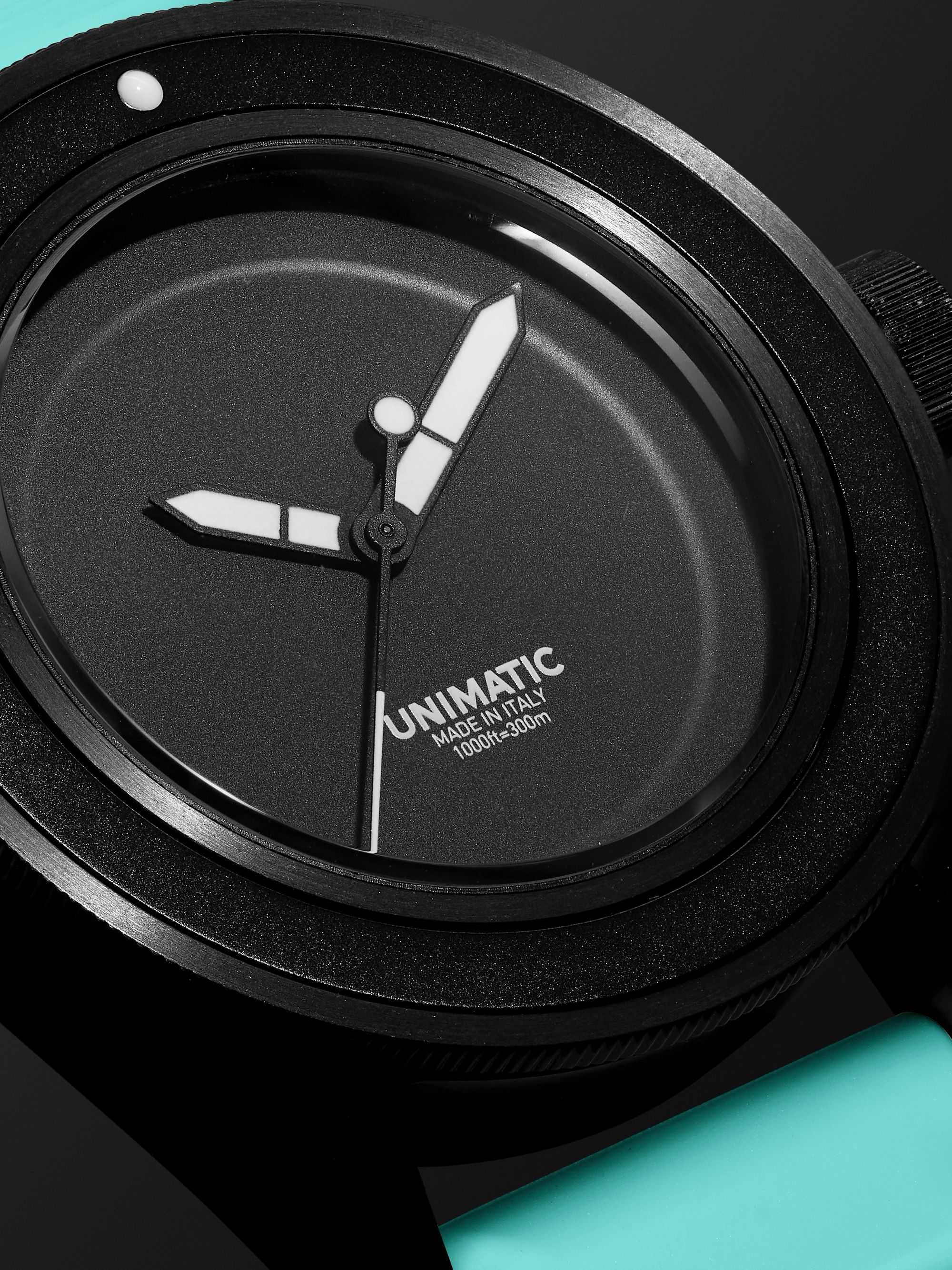 UNIMATIC Model One Miami Pink Limited Edition Automatic 40mm Blackened Stainless Steel and TPU Watch, Ref. No. 	U1S-MN-PINK
