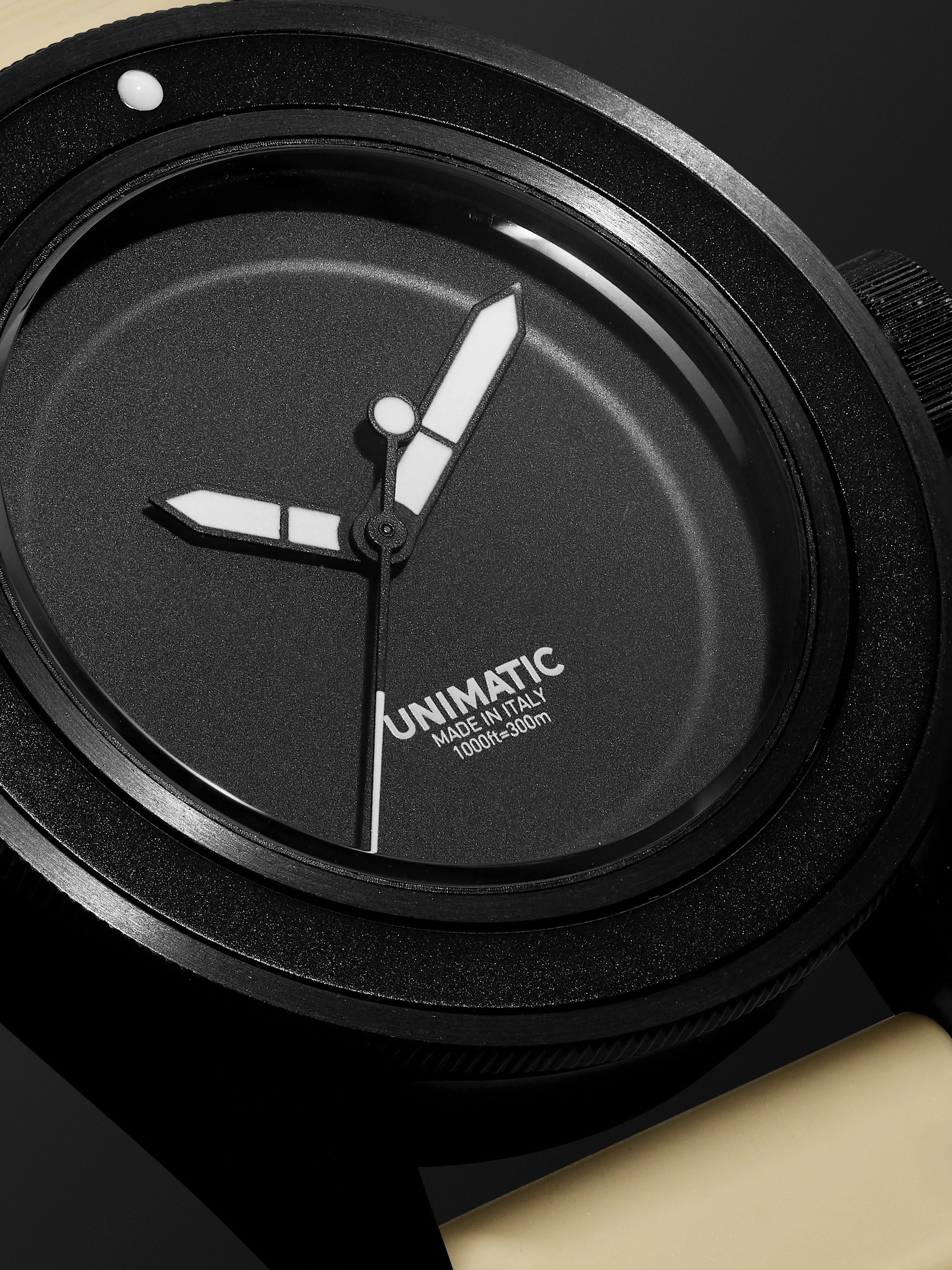 UNIMATIC Model One Miami Pink Limited Edition Automatic 40mm Blackened Stainless Steel and TPU Watch, Ref. No. 	U1S-MN-PINK