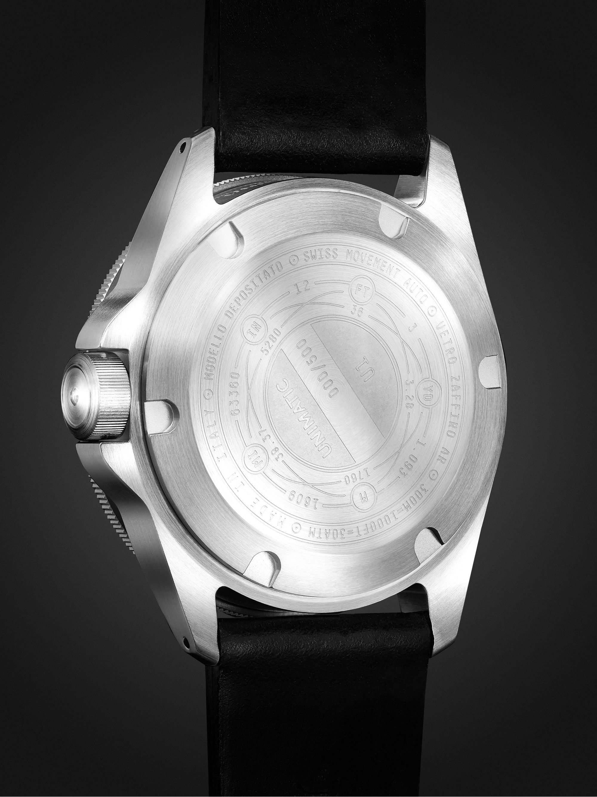 UNIMATIC Limited Edition Automatic 40mm Stainless Steel and Leather Watch, Ref. No. U1S-M