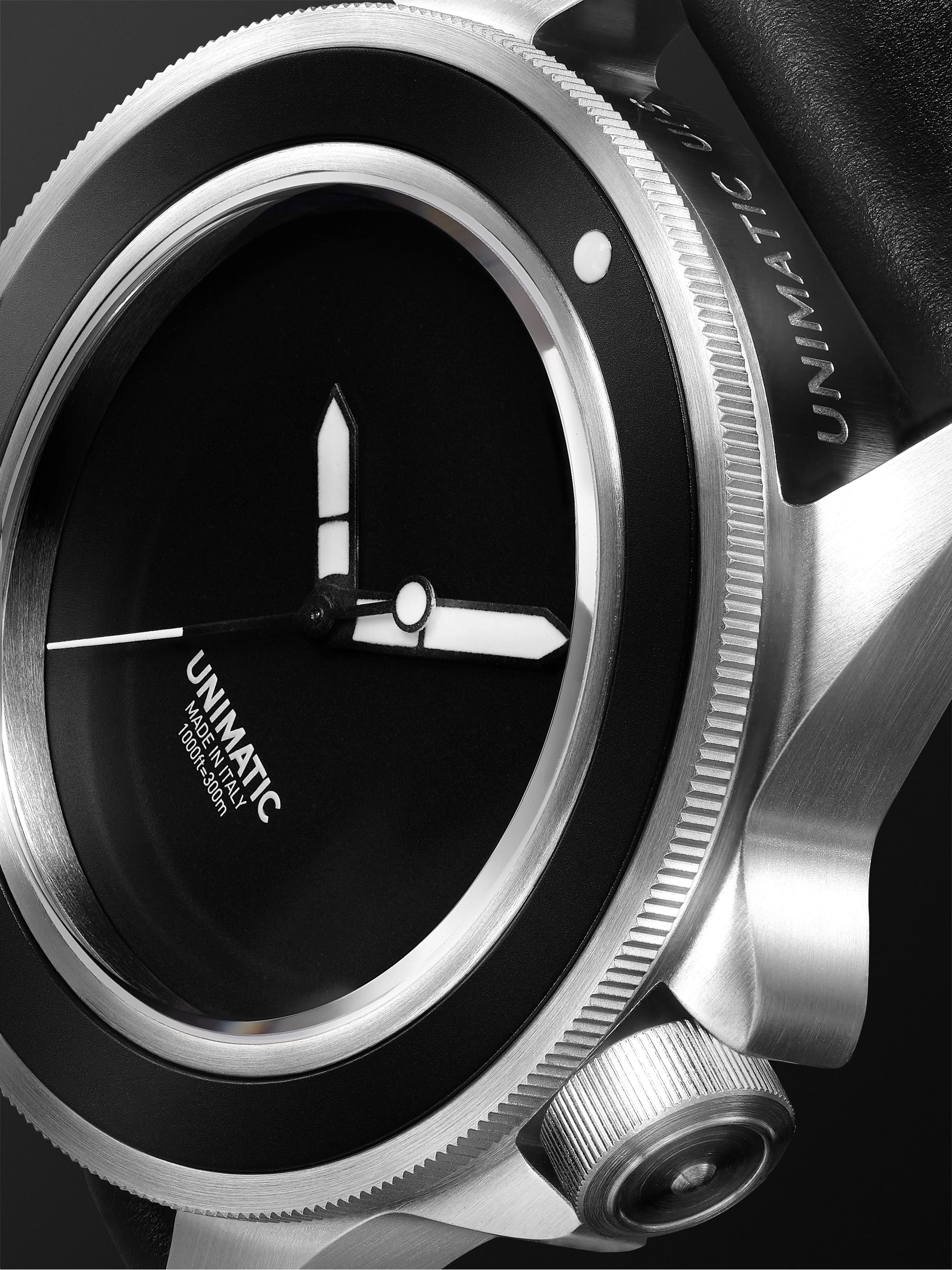 UNIMATIC Limited Edition Automatic 40mm Stainless Steel and Leather Watch, Ref. No. U1S-M