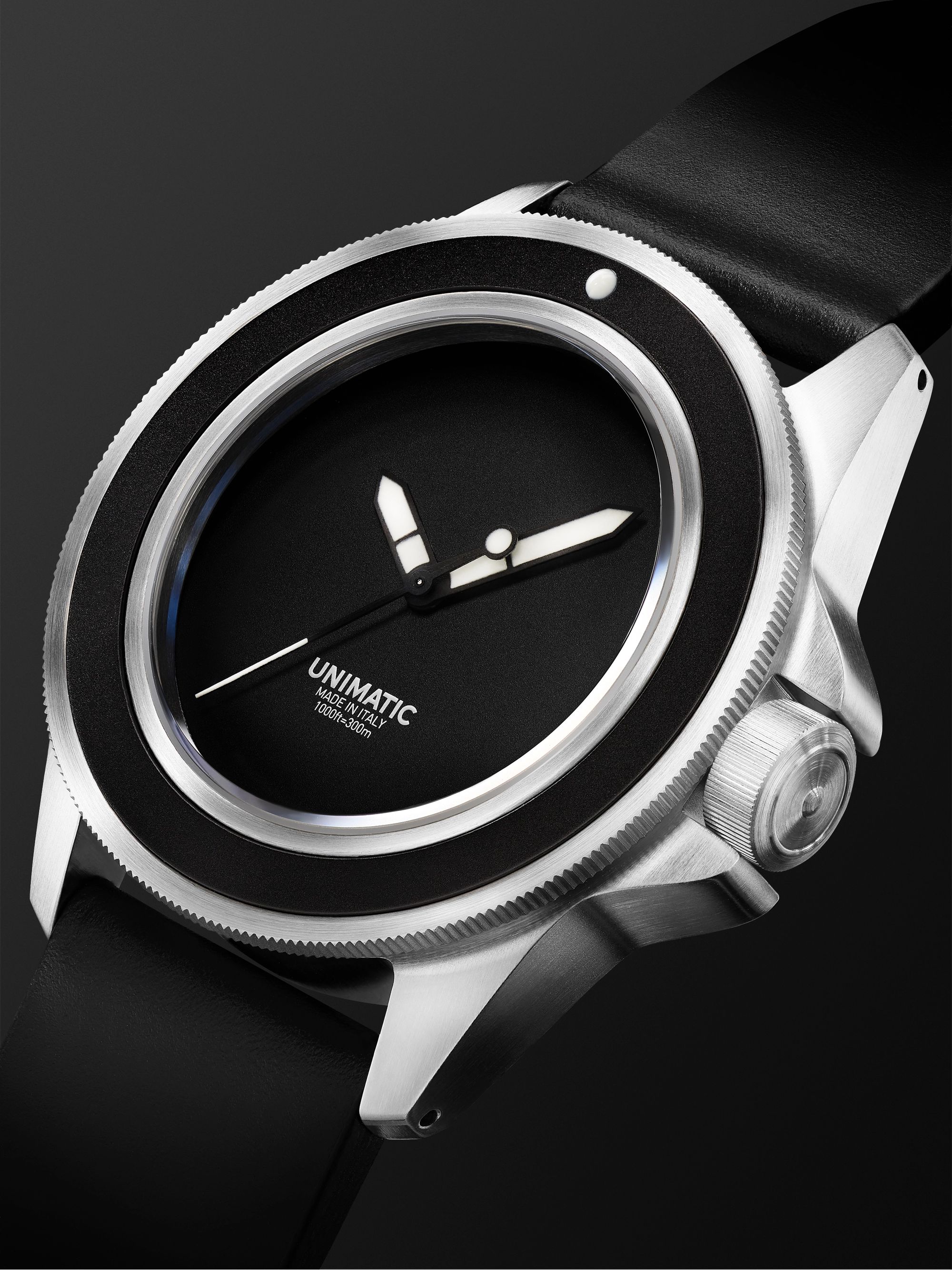UNIMATIC Limited Edition Automatic 40mm Stainless Steel and Leather Watch, Ref. No. U1S-M