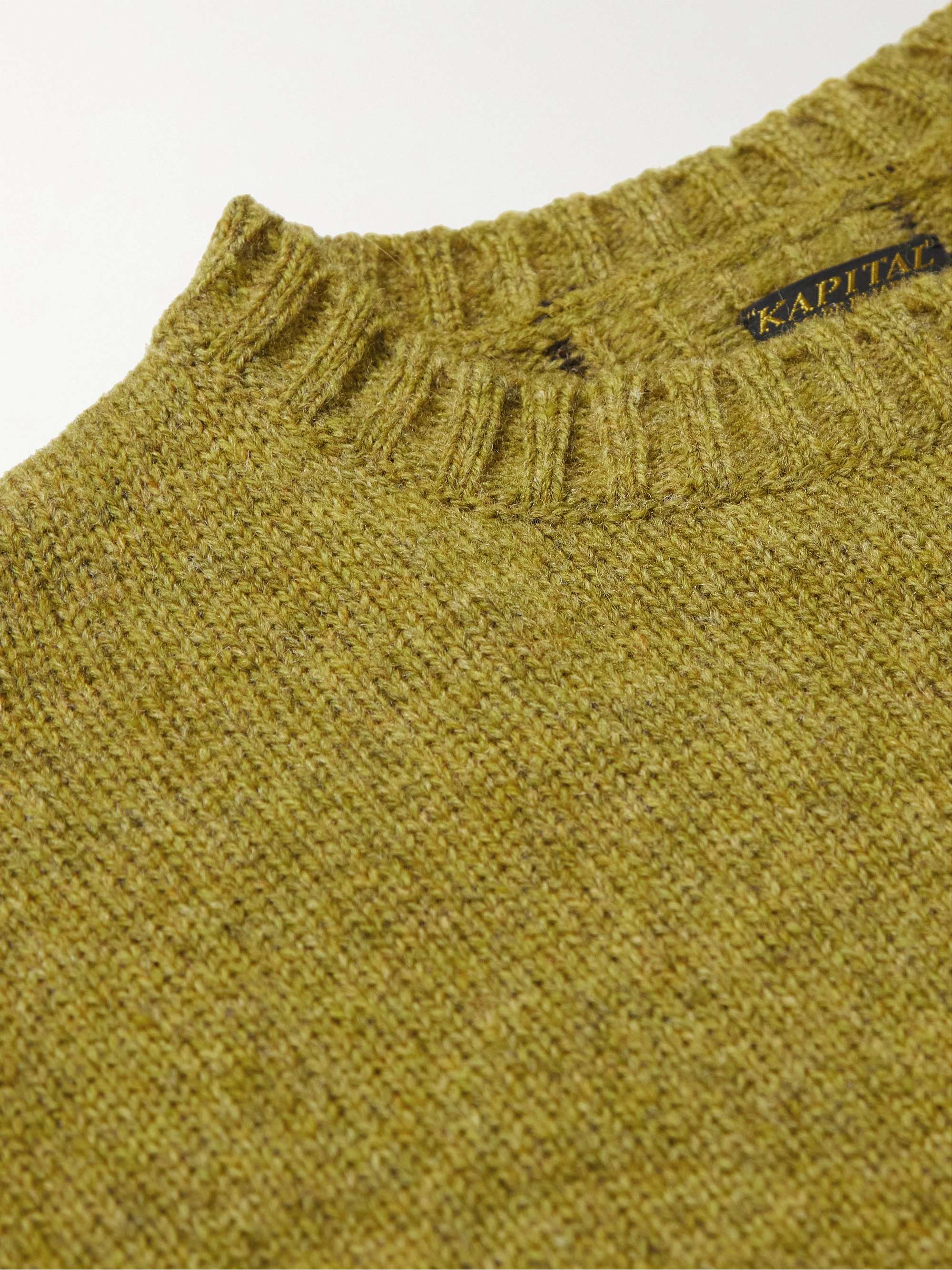 KAPITAL Intarsia Wool Sweater