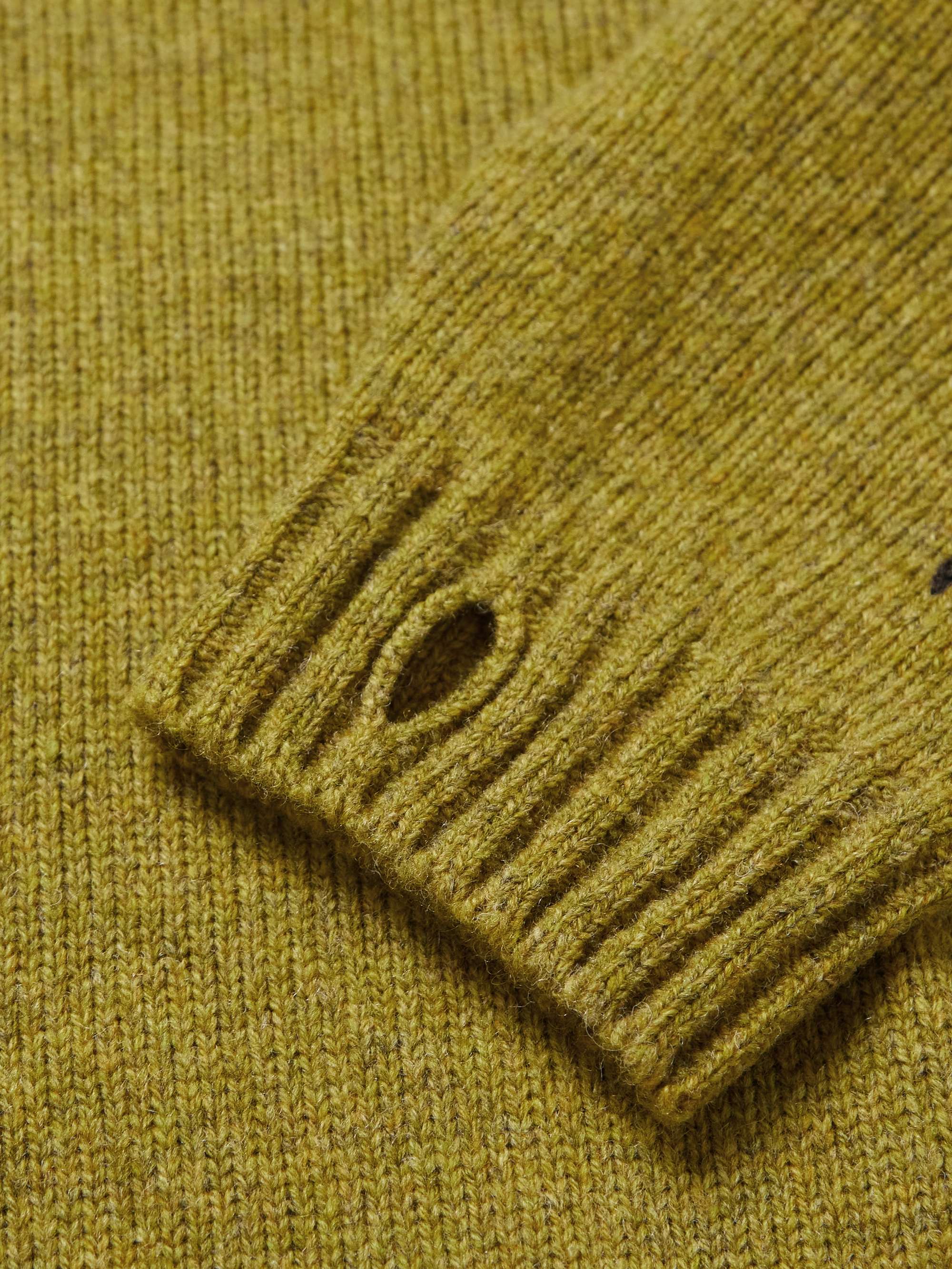 KAPITAL Intarsia Wool Sweater