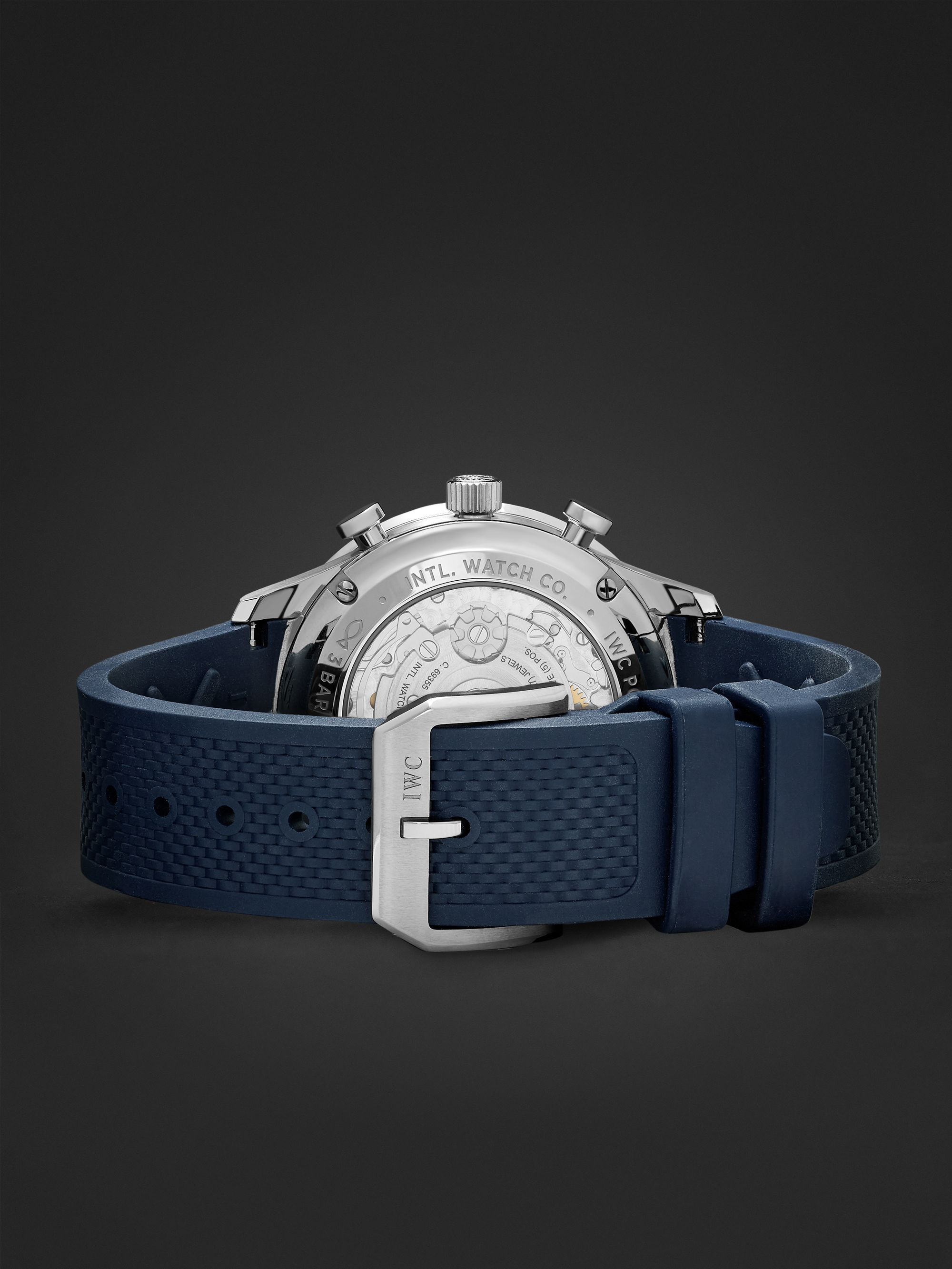 IWC SCHAFFHAUSEN Portugieser Automatic Chronograph 41mm Stainless Steel and Rubber Watch, Ref. No. IW371620