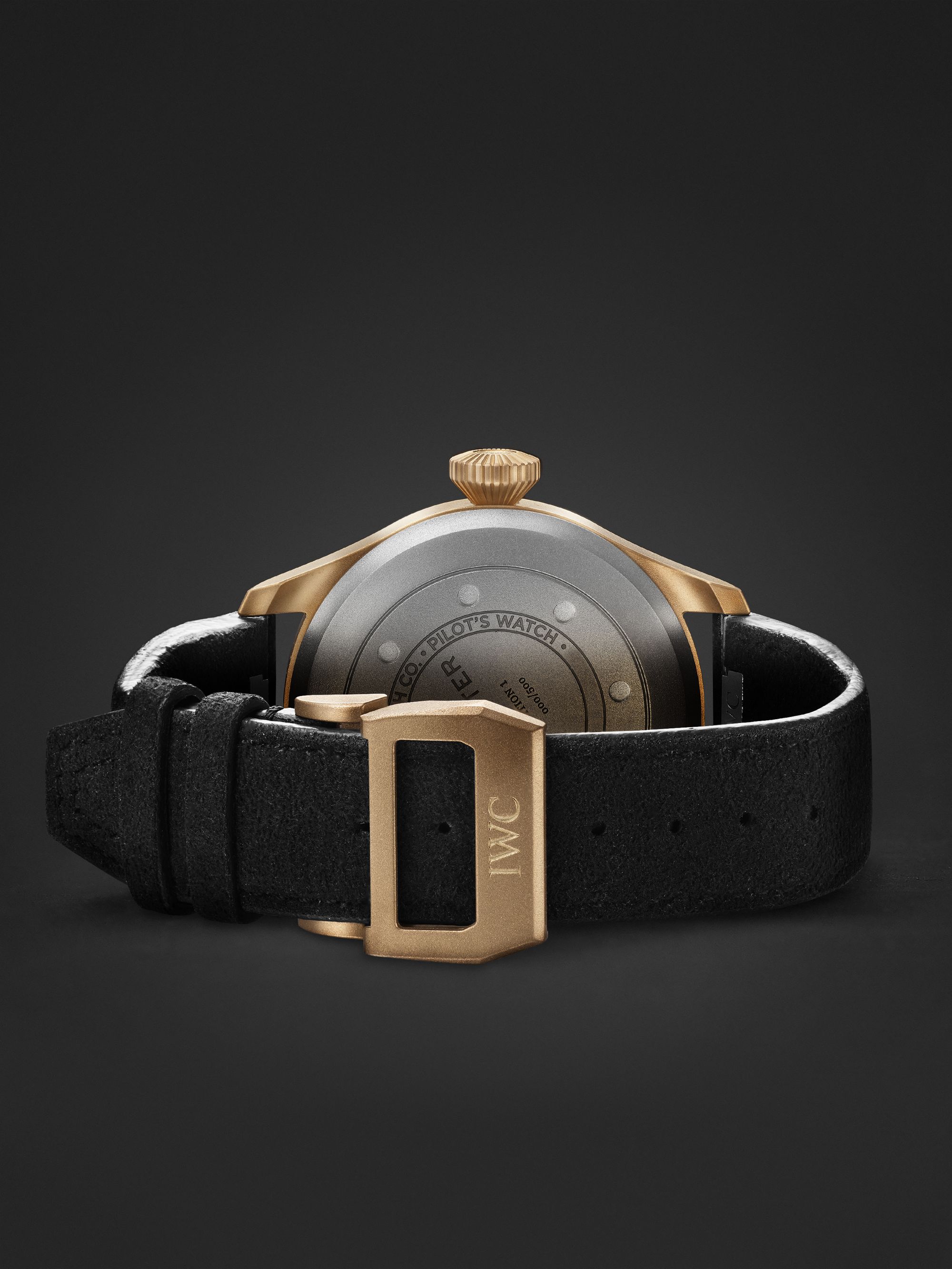 IWC SCHAFFHAUSEN Big Pilot's 43 MR PORTER Edition 1 Limited-Edition Automatic 43mm Bronze and Alcantara Watch, Ref. No. IW329703