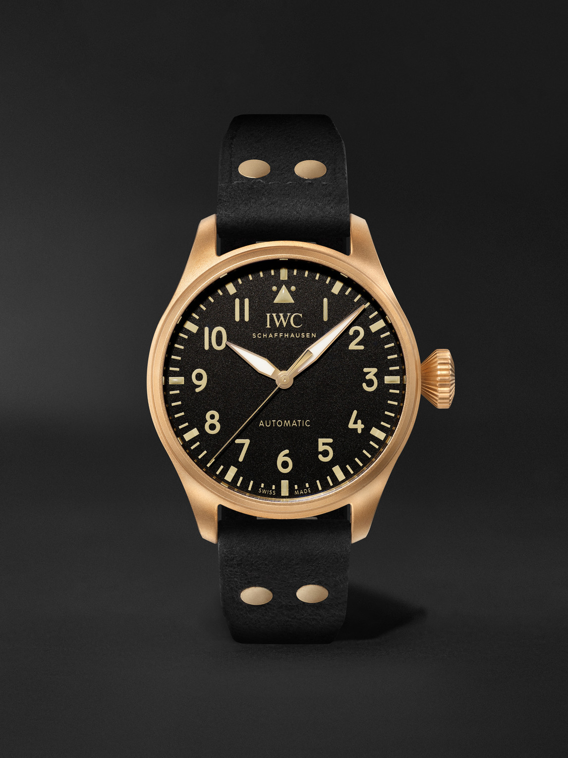 IWC SCHAFFHAUSEN Big Pilot's 43 MR PORTER Edition 1 Limited-Edition Automatic 43mm Bronze and Alcantara Watch, Ref. No. IW329703 - Men