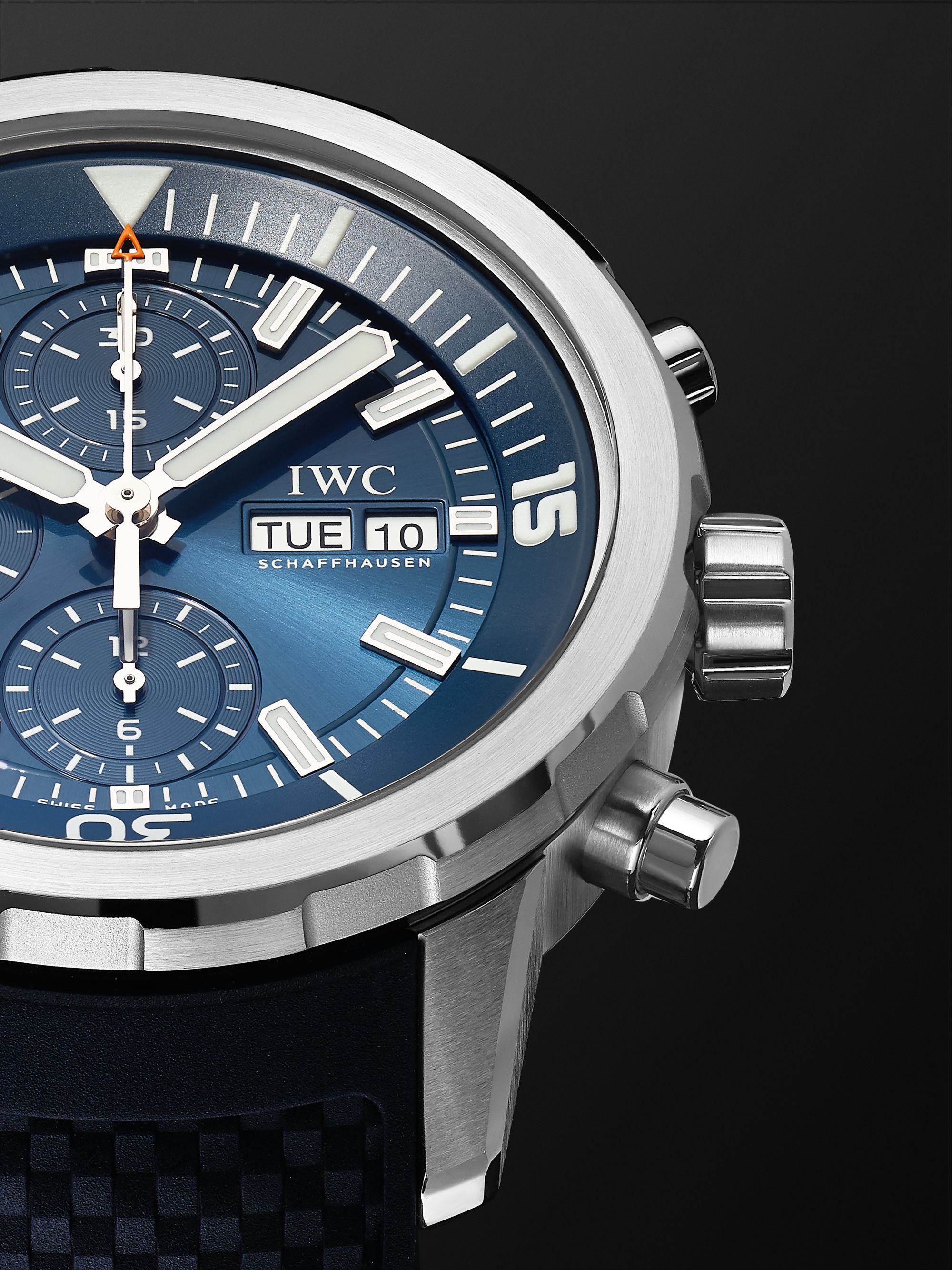 IWC SCHAFFHAUSEN Aquatimer Automatic Chronograph 44mm Stainless Steel and Rubber Watch, Ref. No. IW376806