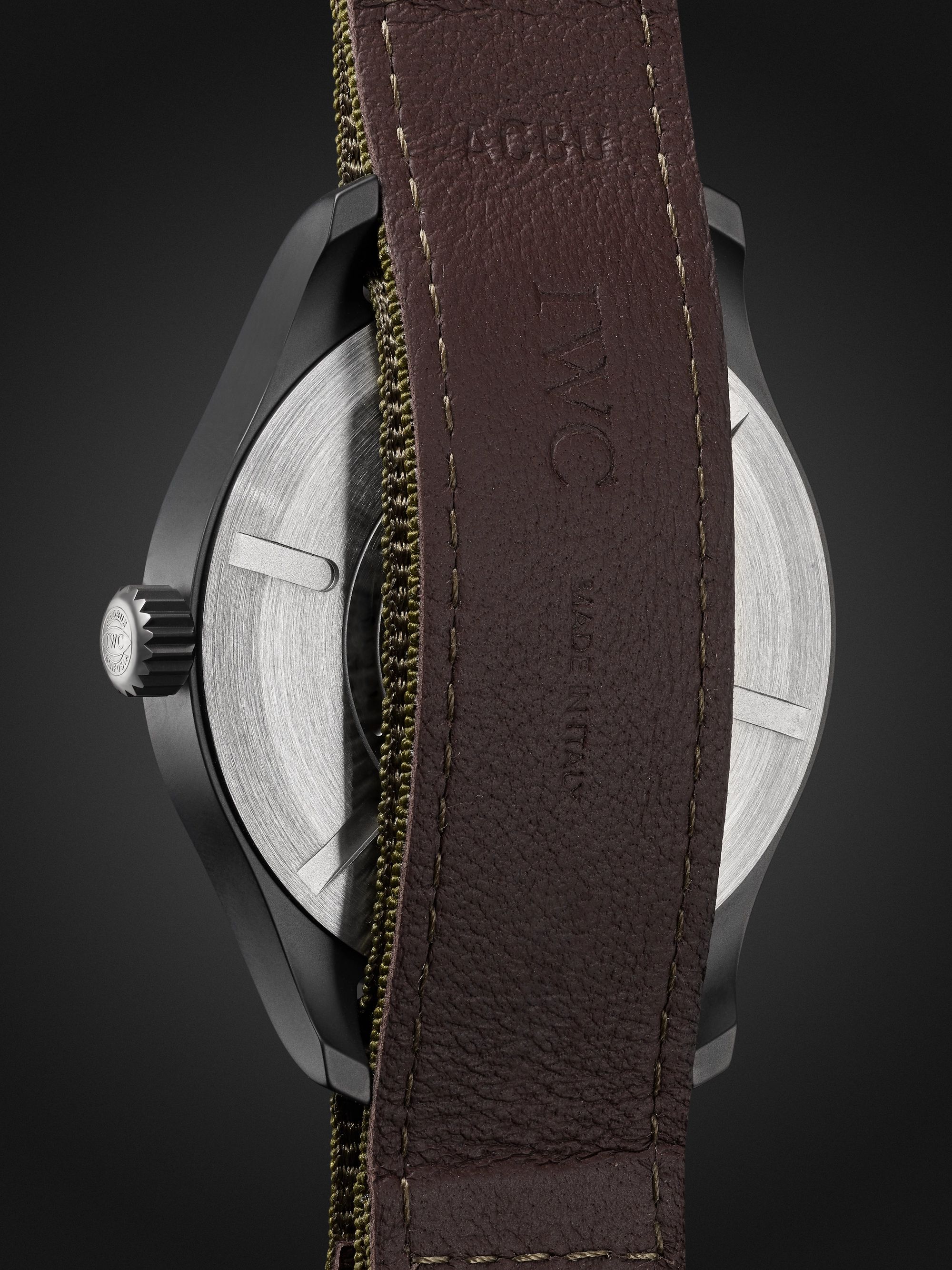 IWC SCHAFFHAUSEN Pilot's Mark XVIII Top Gun Edition 'SFTI' Limited Edition Automatic 41mm Ceramic and Textile Watch with Stopwatch, Ref. No. IW324711