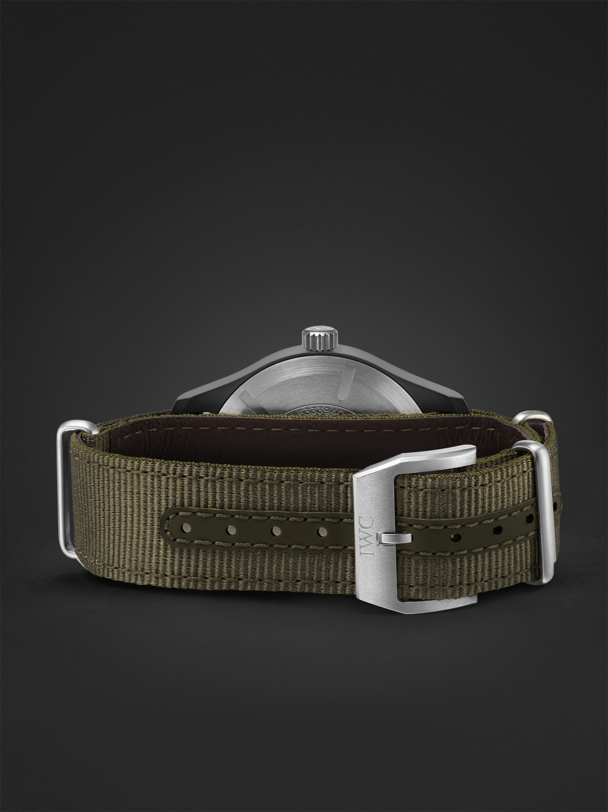 IWC SCHAFFHAUSEN Pilot's Mark XVIII Top Gun Edition 'SFTI' Limited Edition Automatic 41mm Ceramic and Textile Watch with Stopwatch, Ref. No. IW324711