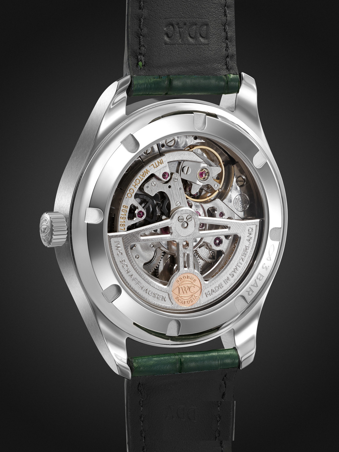  Iwc Schaffhausen - Portugieser Automatic Chronograph 40mm Stainless Steel And Alligator Watch, Ref. No. Iw358310 - Men - Green 