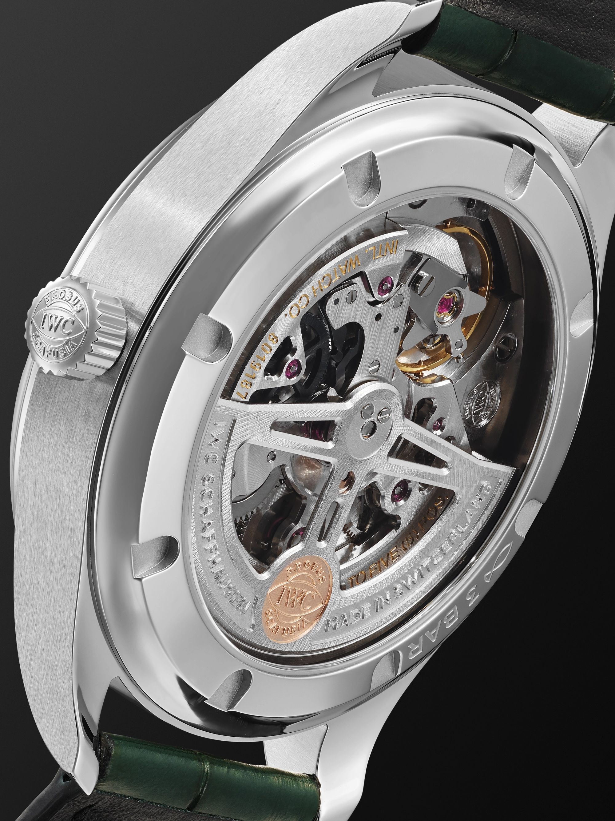 IWC SCHAFFHAUSEN Portugieser Automatic Chronograph 40mm Stainless Steel and Alligator Watch, Ref. No. IW358310