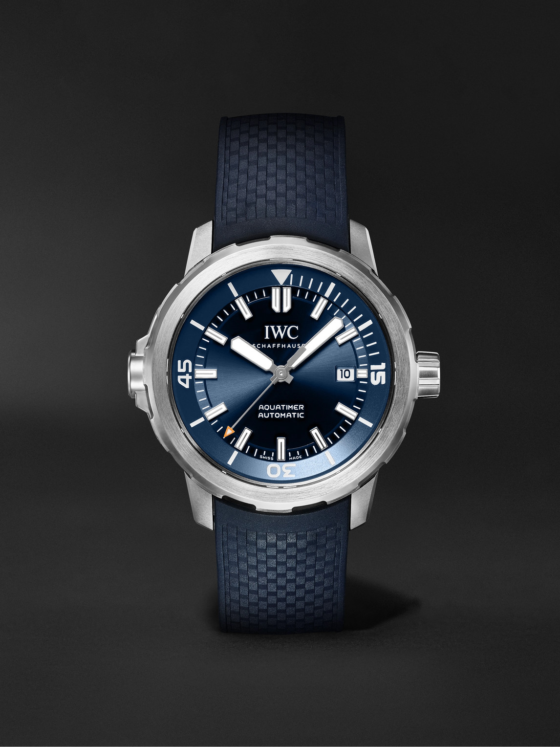 IWC SCHAFFHAUSEN Aquatimer Expedition Jacques-Yves Cousteau Automatic 42mm Stainless Steel and Rubber Watch, Ref. No. IW328801 - Men